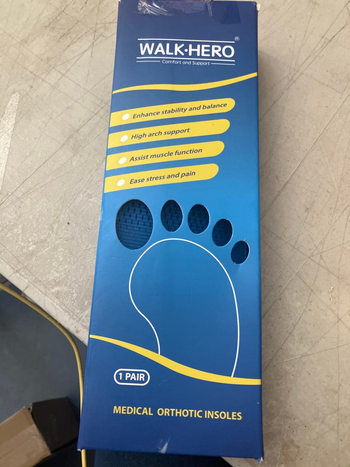 Walk Hero Medical Orthotic Insoles for Comfort and Support