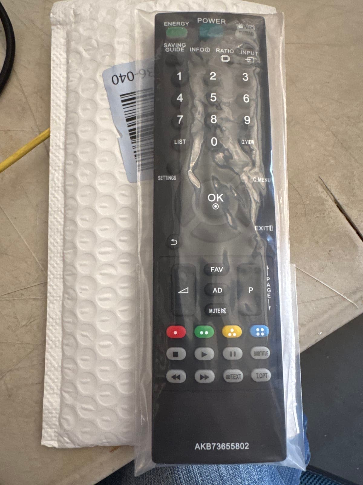 LG AKB73655802 Remote Control