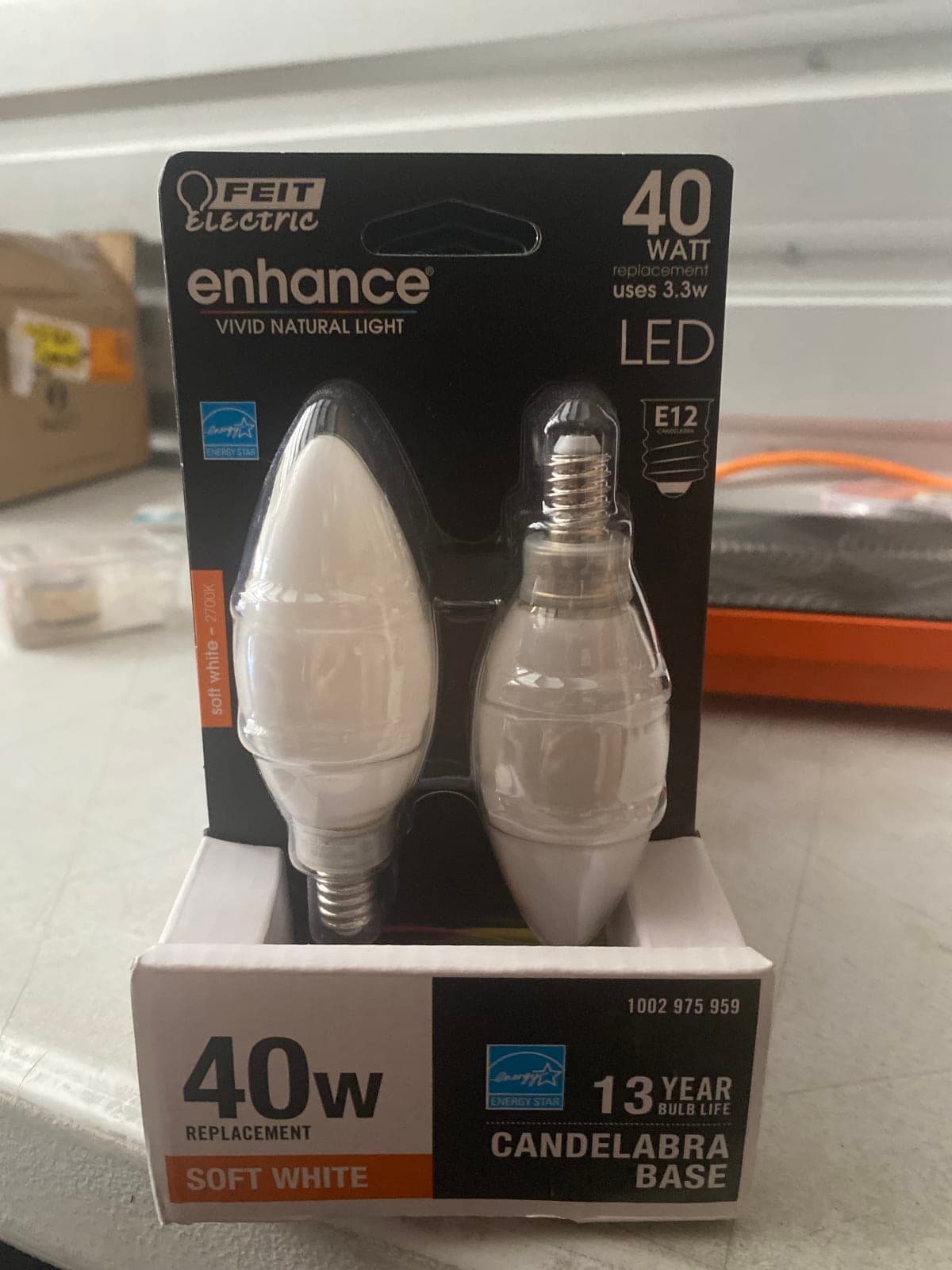 Feit Electric Enhance 40W Replacement LED Bulbs E12 Candelabra Base