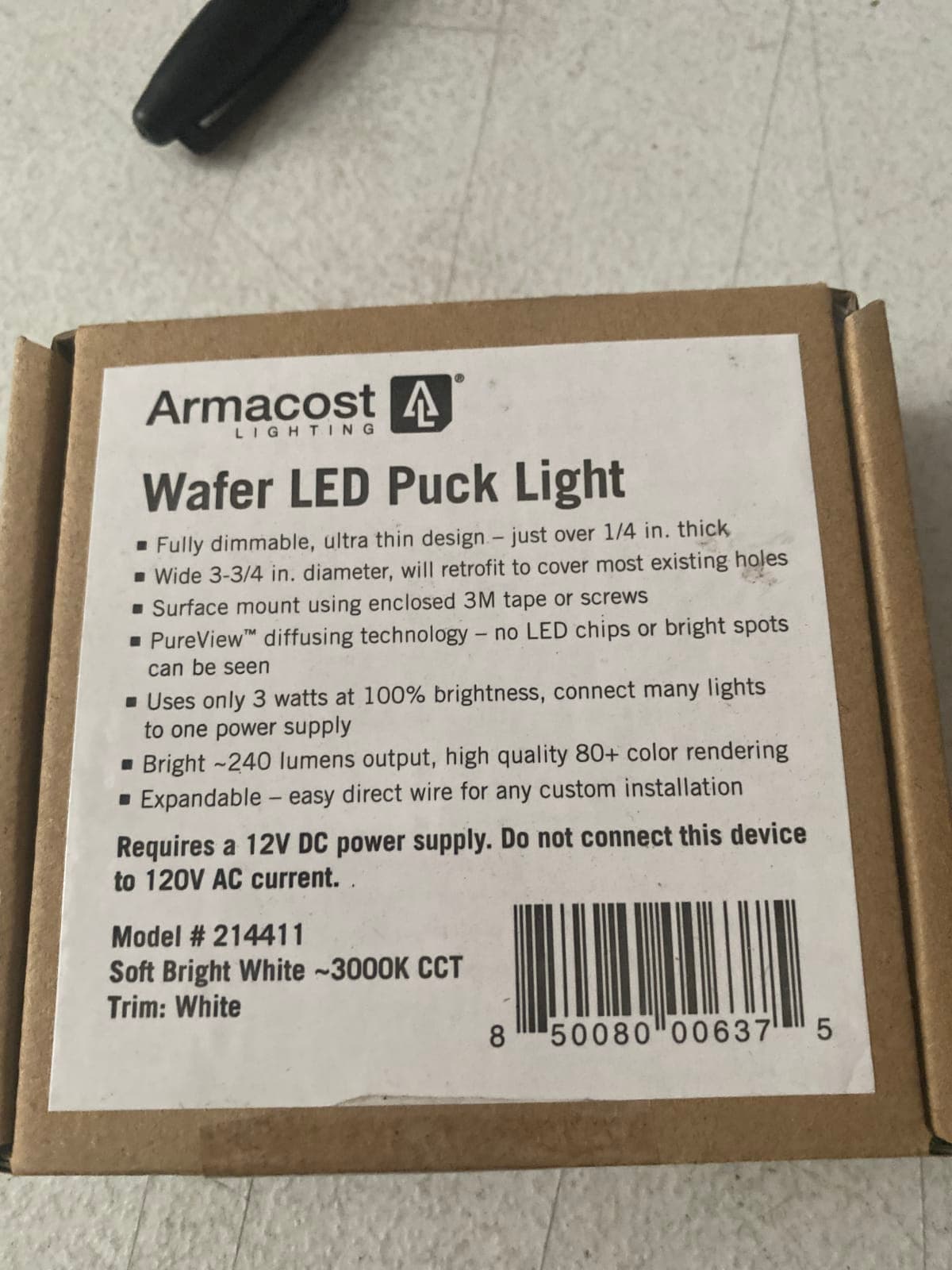 Armacost Lighting Wafer LED Puck Light - Soft Bright White