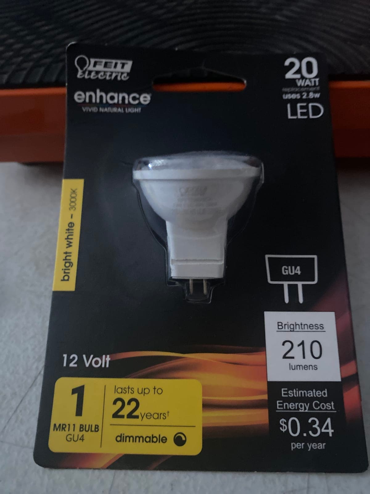 Feit Electric Enhance 20W MR11 LED Bulb - Bright White 3000K