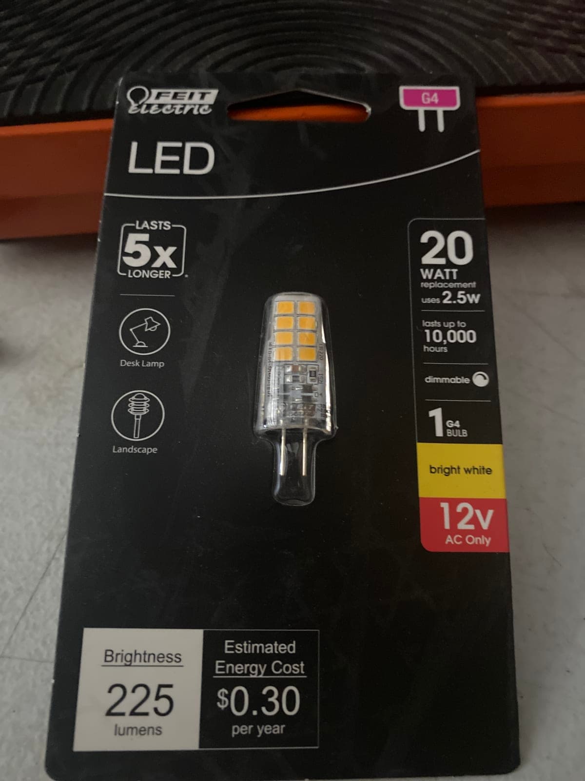 Feit Electric G4 LED Bulb - 20W Replacement, Bright White
