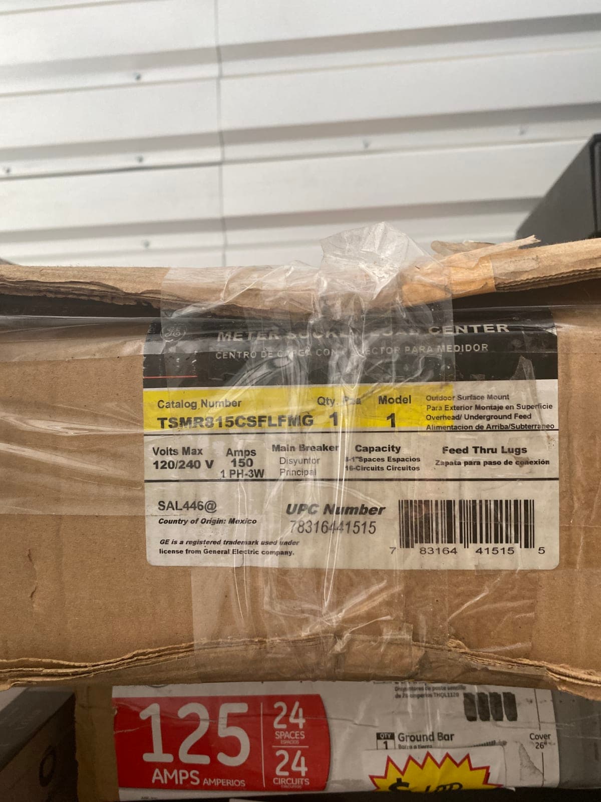 GE TSMR315CSFLFMG Outdoor Surface Mount Meter Socket