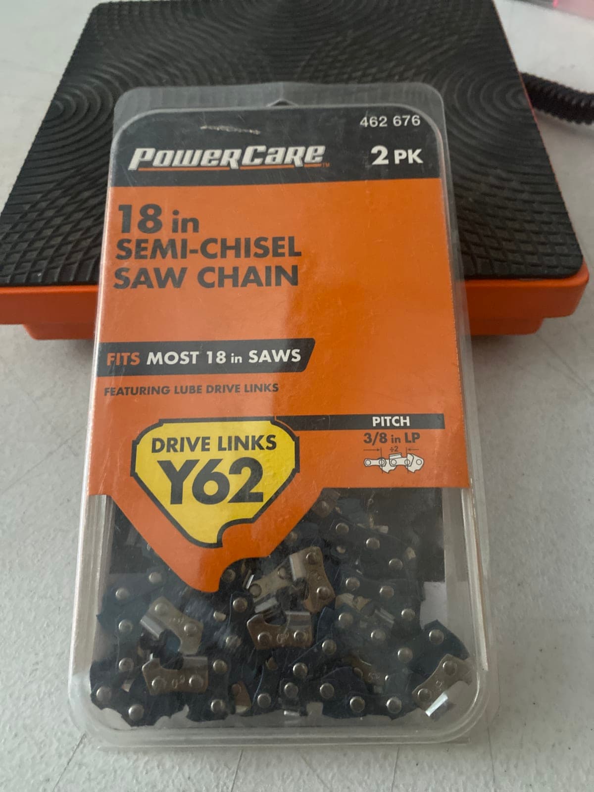 PowerCare 18 in Semi-Chisel Saw Chain - Fits Most 18 in Saws **1 CHAIN IN PACK**