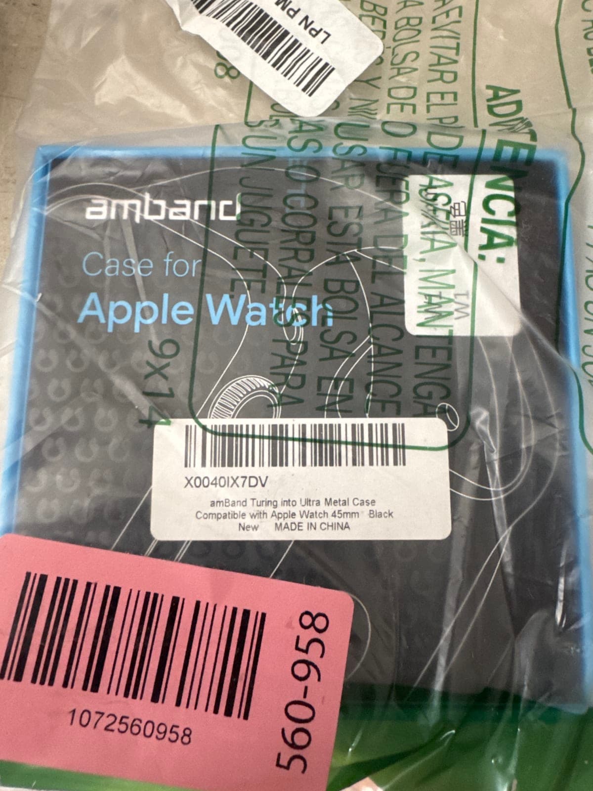 amBand Ultra Metal Case for Apple Watch 45mm - Black