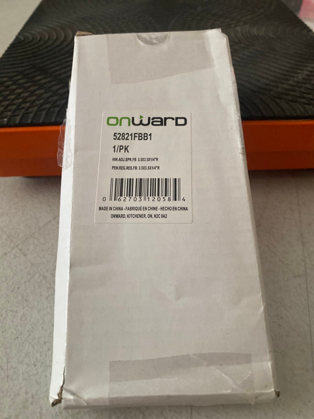 Onward 52821FBB1 Adjustable Hinge Set - 3.5" x 3.5" x 14"
