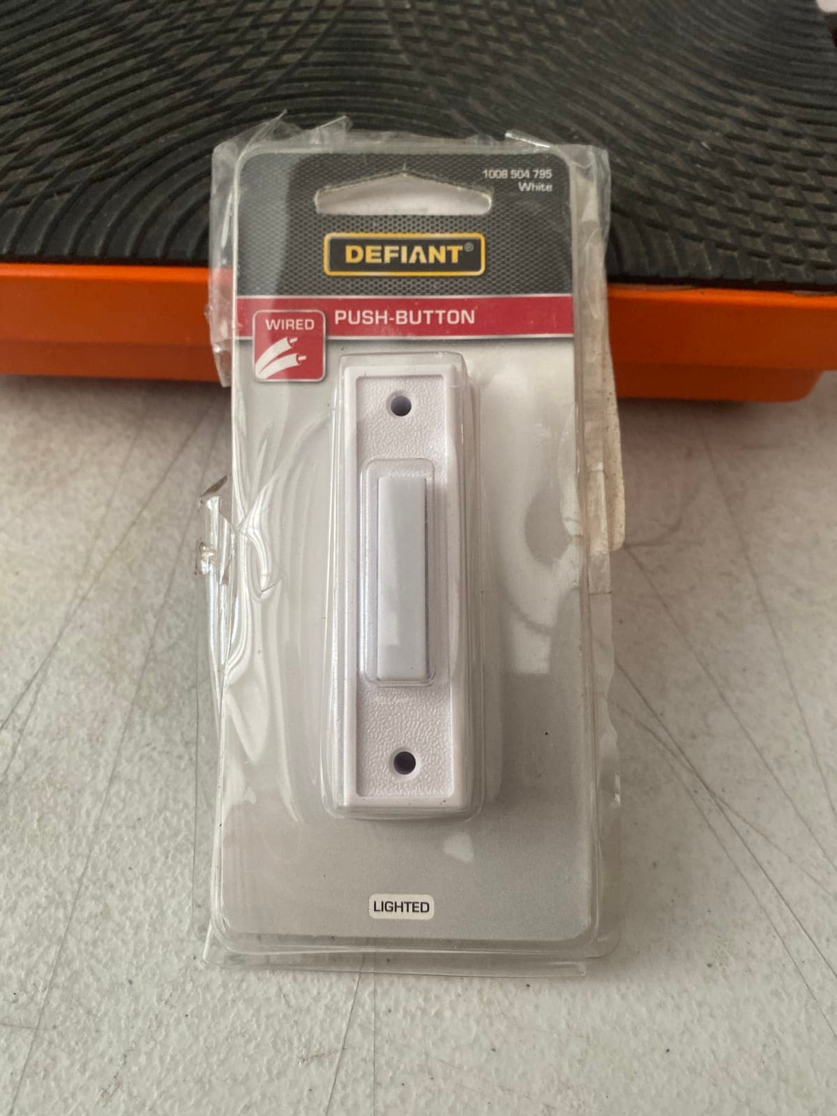 Defiant Wired Push-Button Light Switch - White