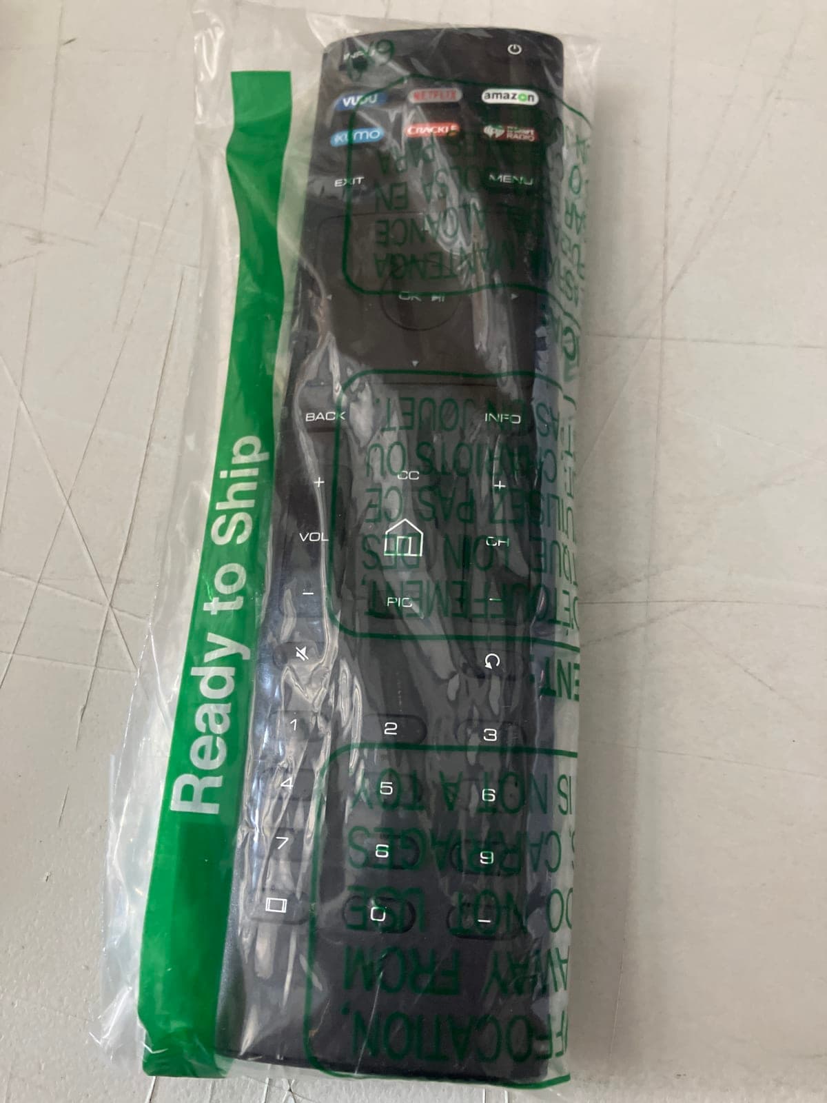 Universal Remote Control with Streaming Service Buttons