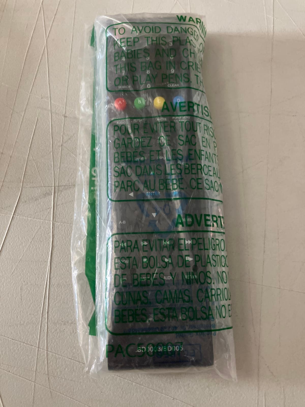Universal Remote Control - Model Unknown