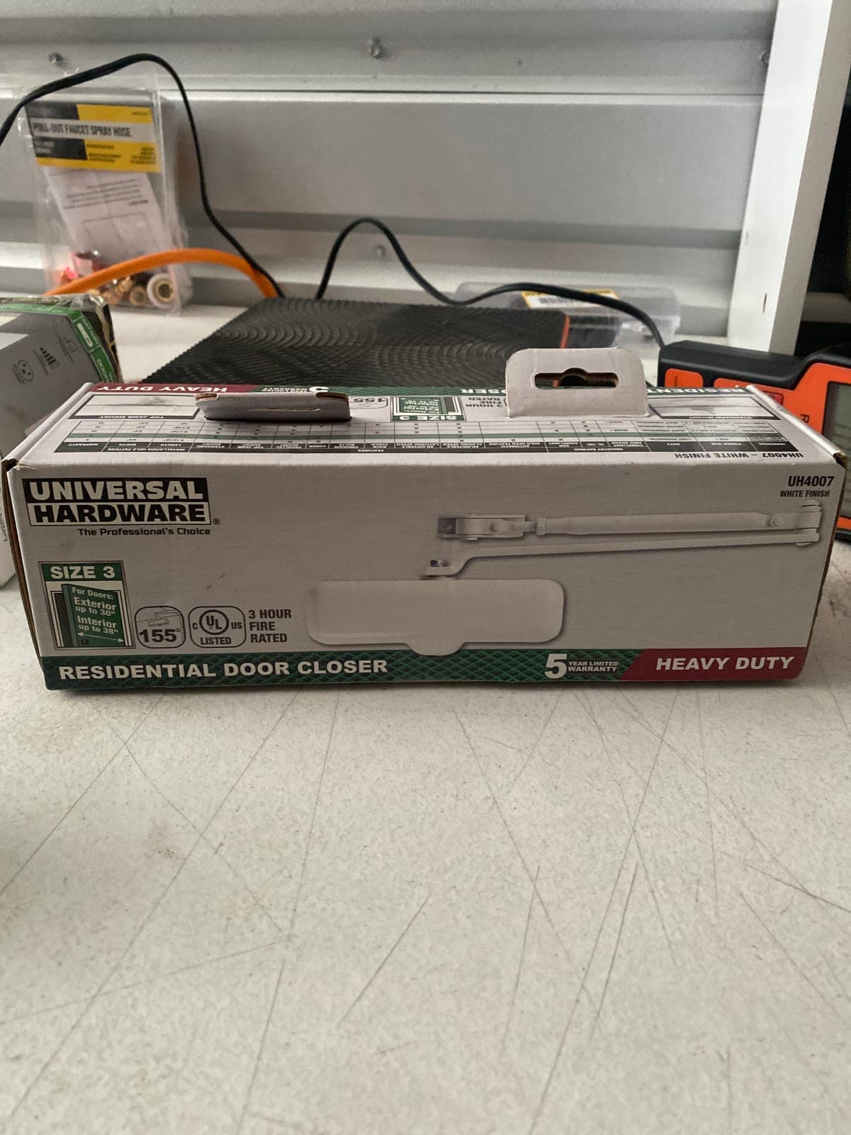 Universal Hardware Heavy Duty Residential Door Closer - Size 3