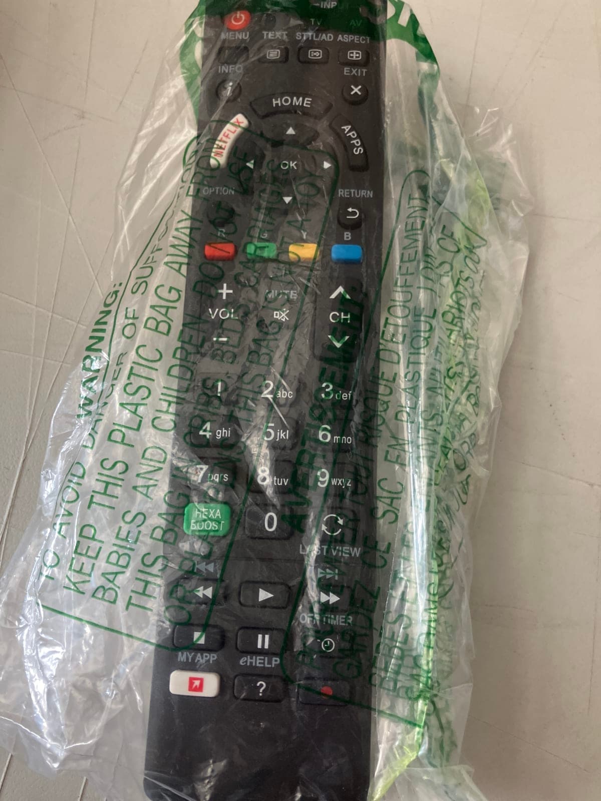 Universal Remote Control - Brand Unknown - New in Packaging