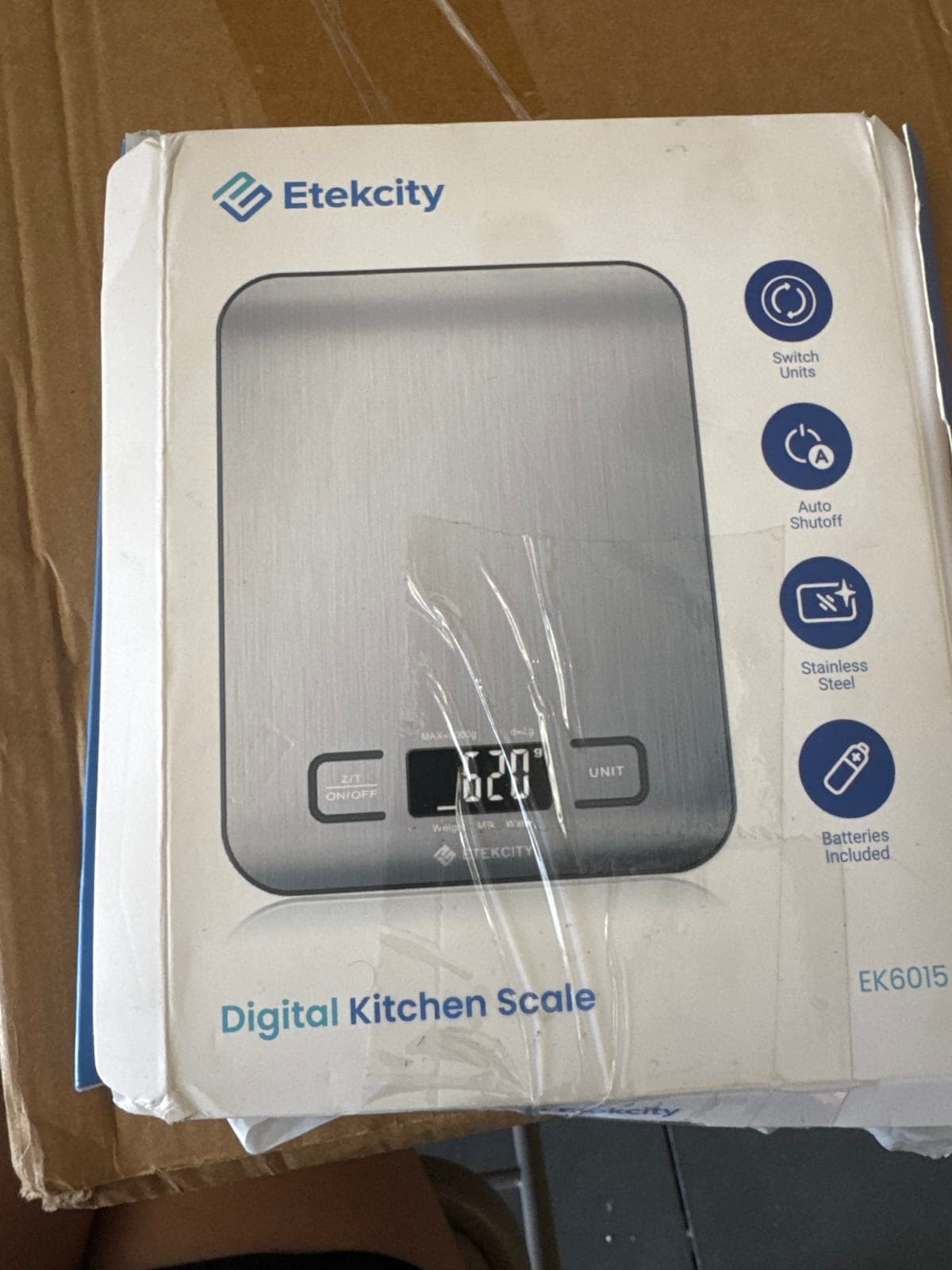Etekcity Digital Kitchen Scale EK6015 - Stainless Steel