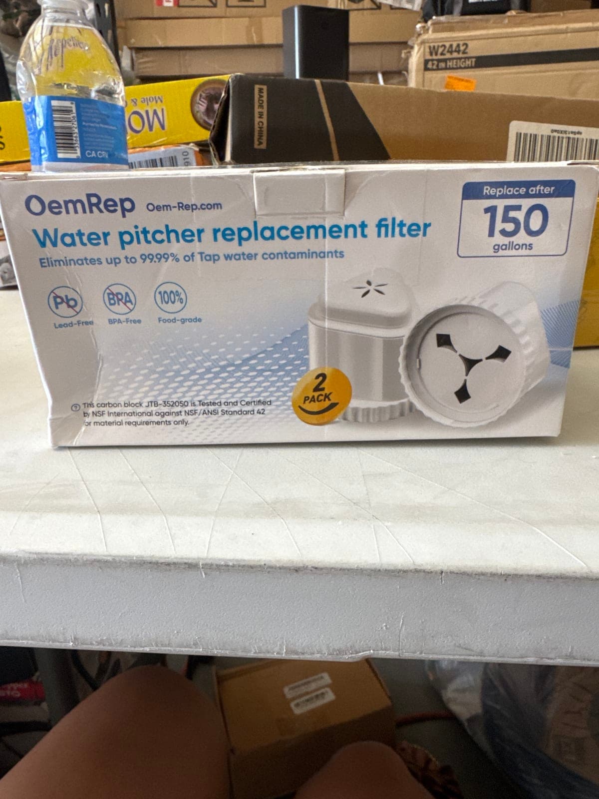 OemRep Water Pitcher Replacement Filter - 2 Pack