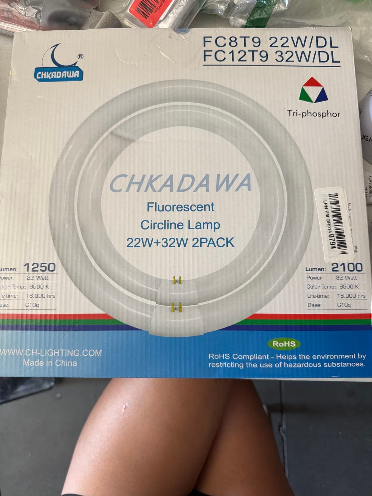 CHKADA Fluorescent Circle Lamp 22W + 32W 2-Pack