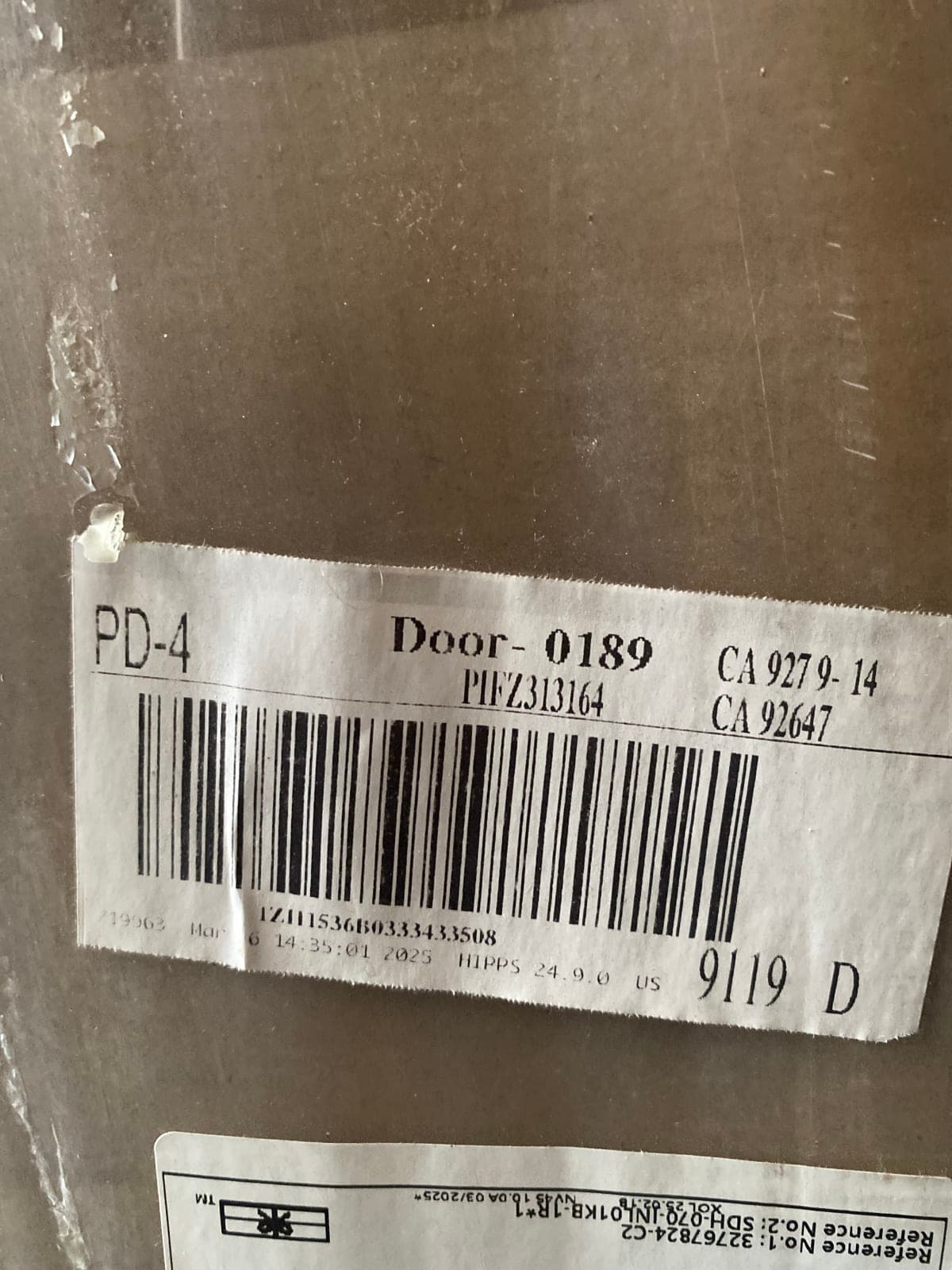 Door 0189 - High-Quality Door Panel Rail