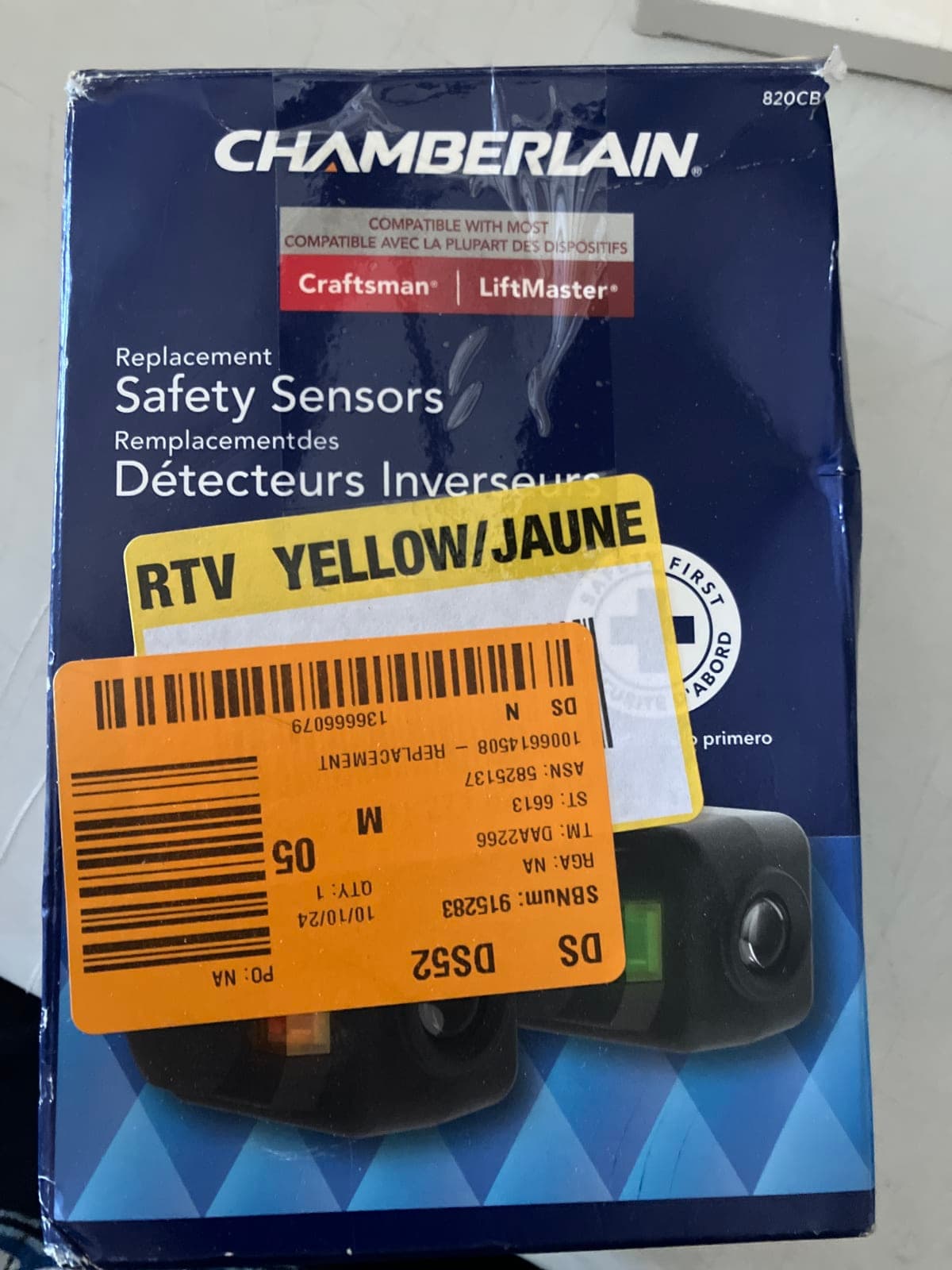 Chamberlain 820CB Replacement Safety Sensors for Garage Doors