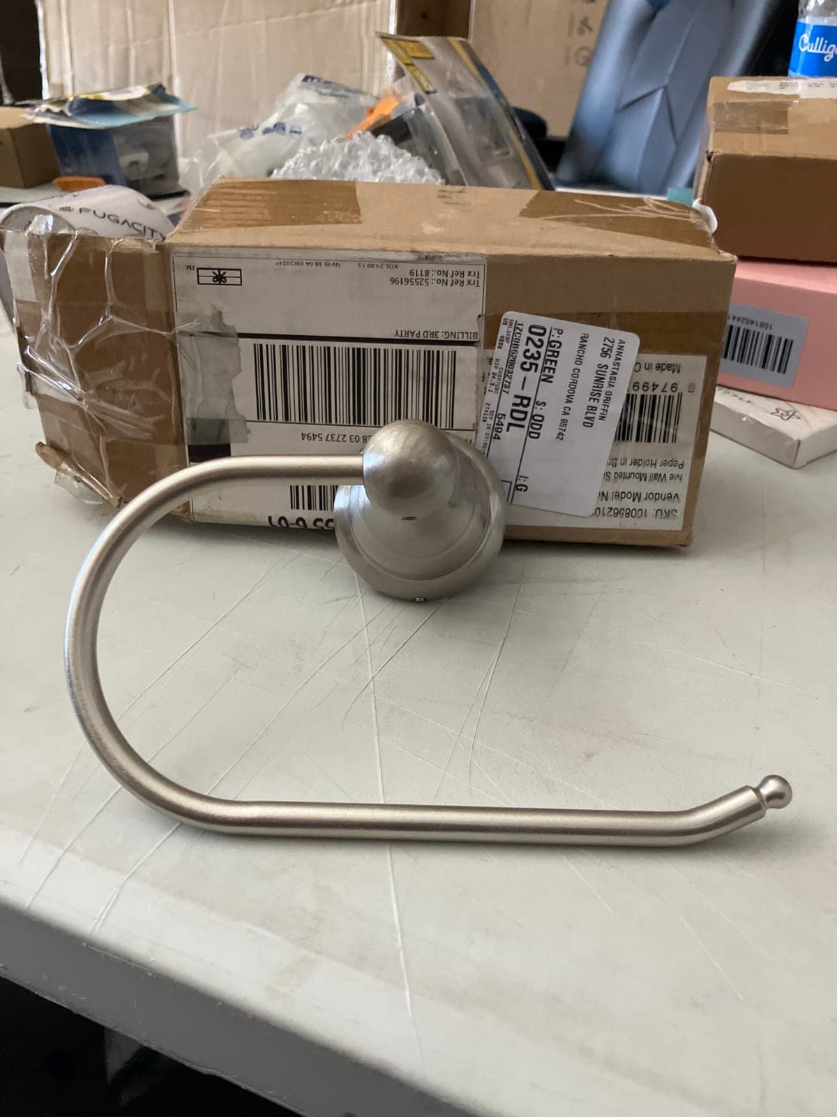 Brushed Nickel Towel Ring by Moen - Model 0235RBDL