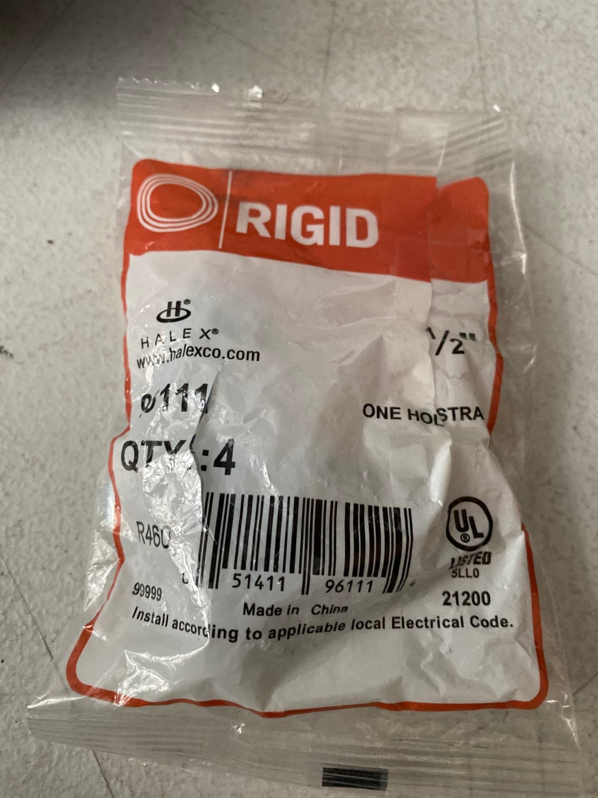 Rigid 1/2" Hoist Strap - Pack of 4