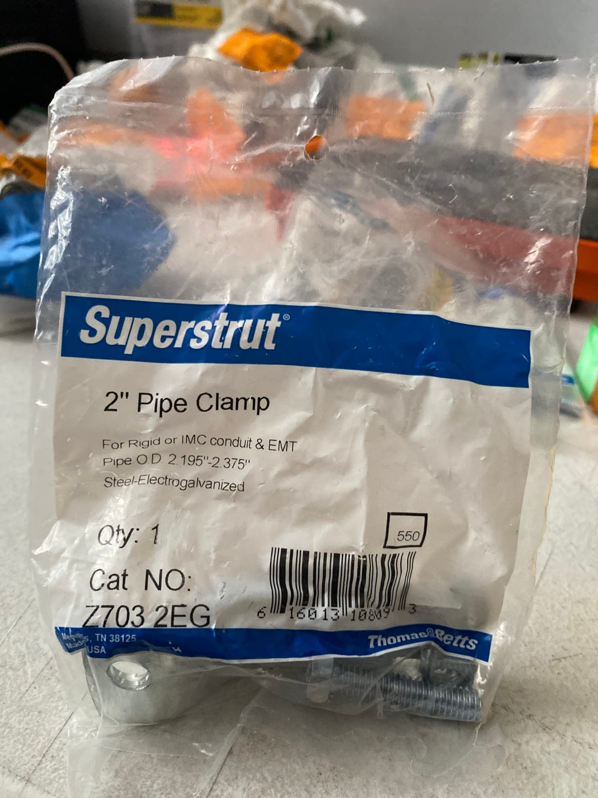 Superstrut 2" Pipe Clamp for Rigid and IMC Conduit