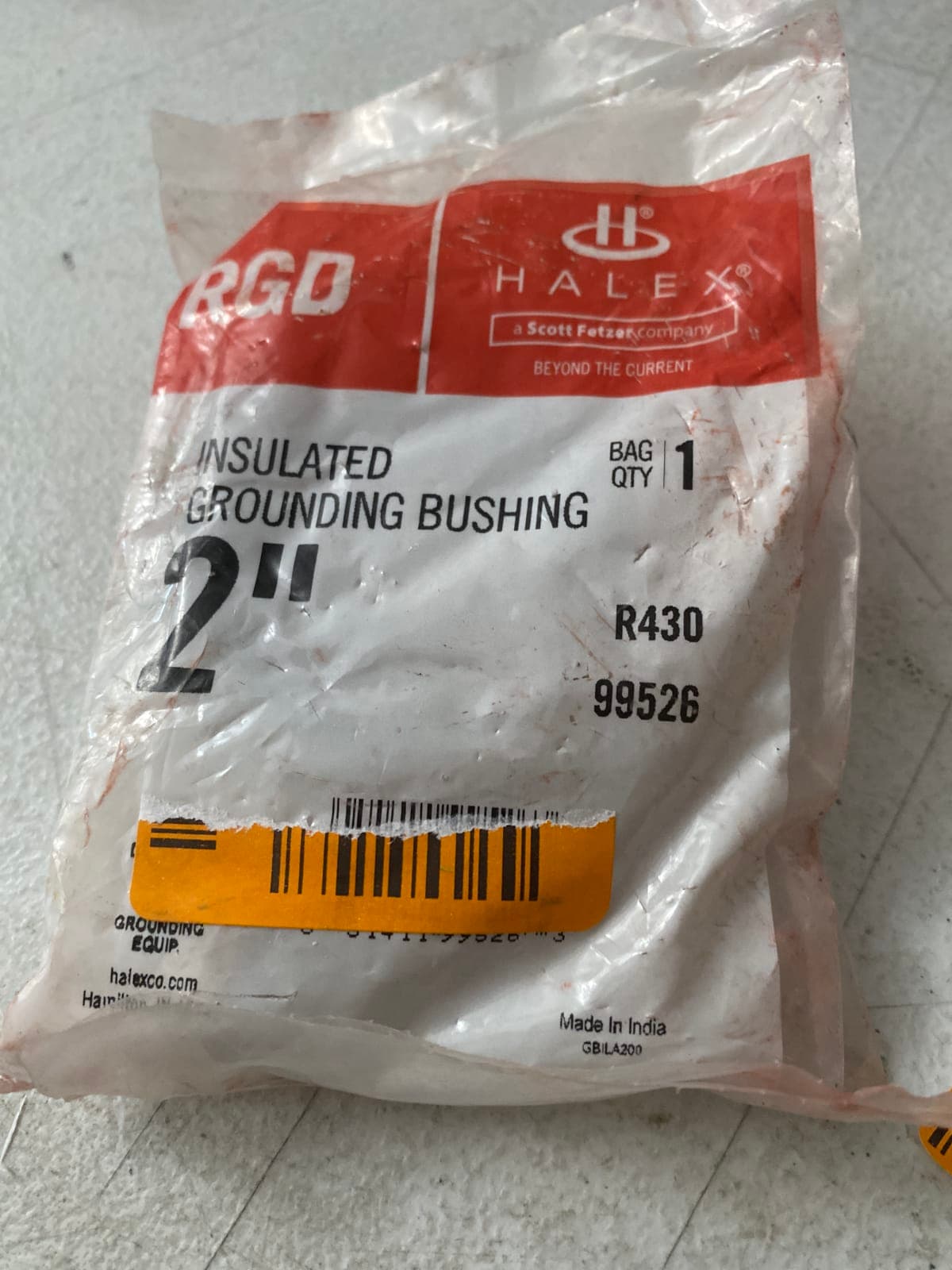 Halex 2-Inch Insulated Grounding Bushing