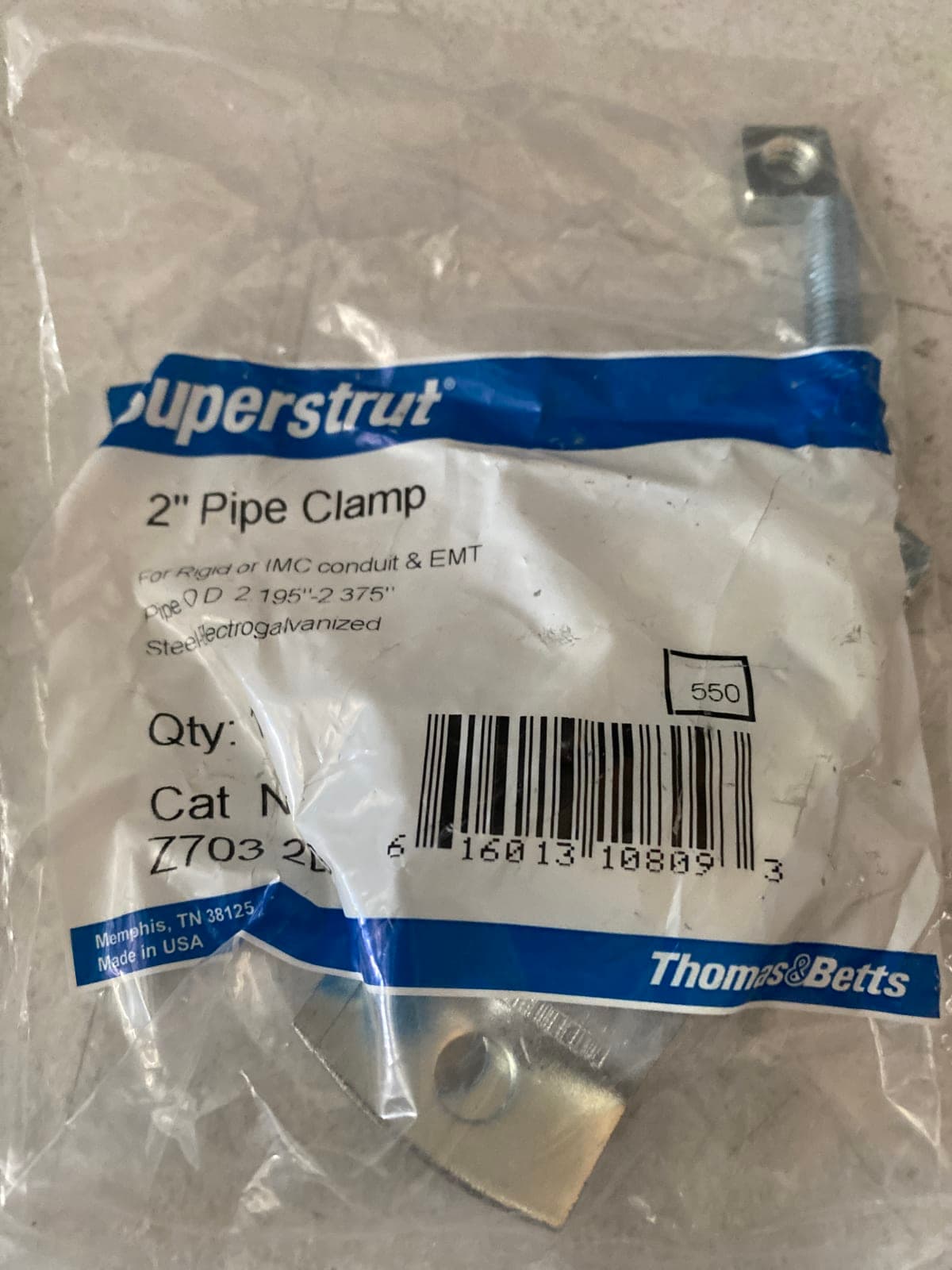 Thomas & Betts 2" Pipe Clamp for Rigid or IMC Conduit