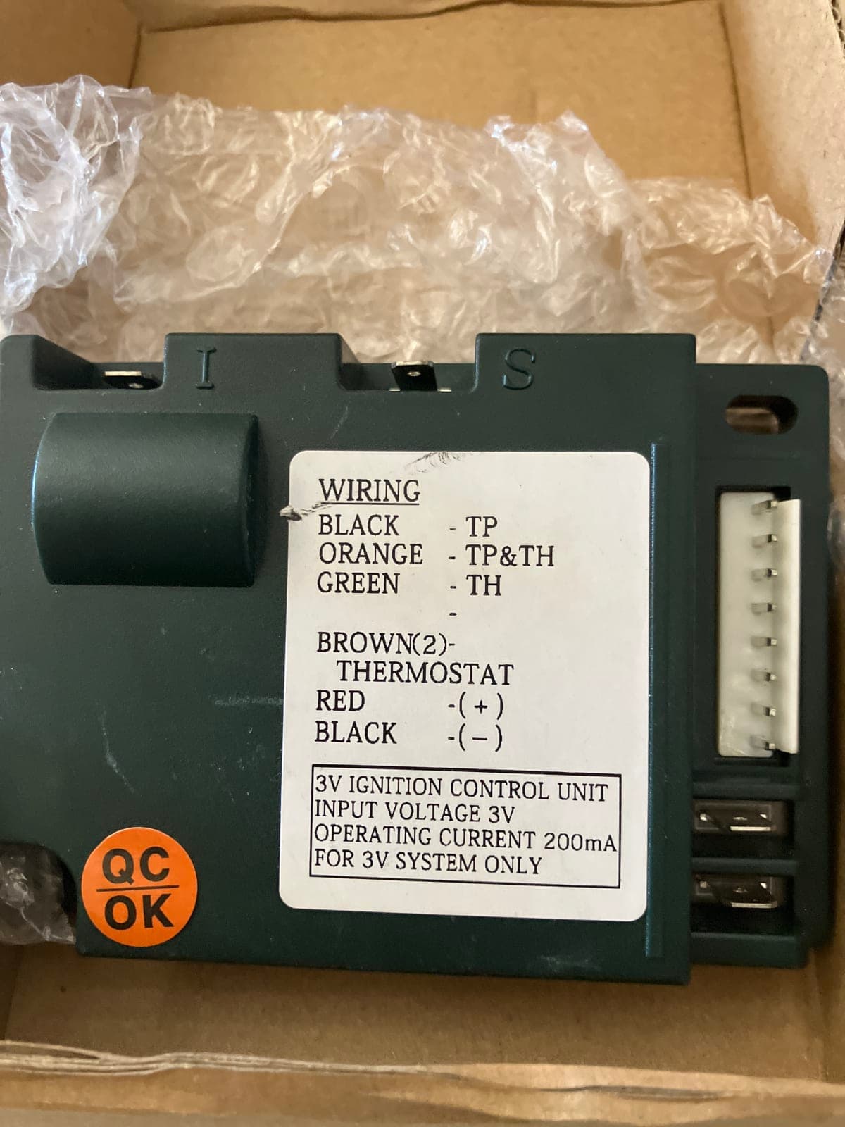 3V Ignition Control Unit - Wiring Instructions Included