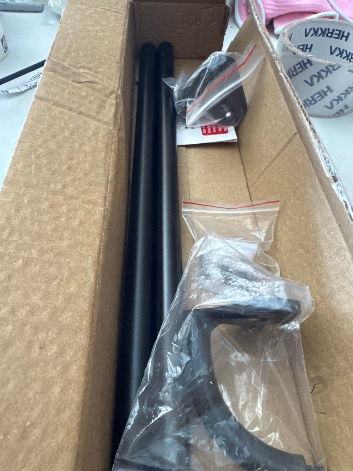 Z-WAR Black Curtain Rod Set