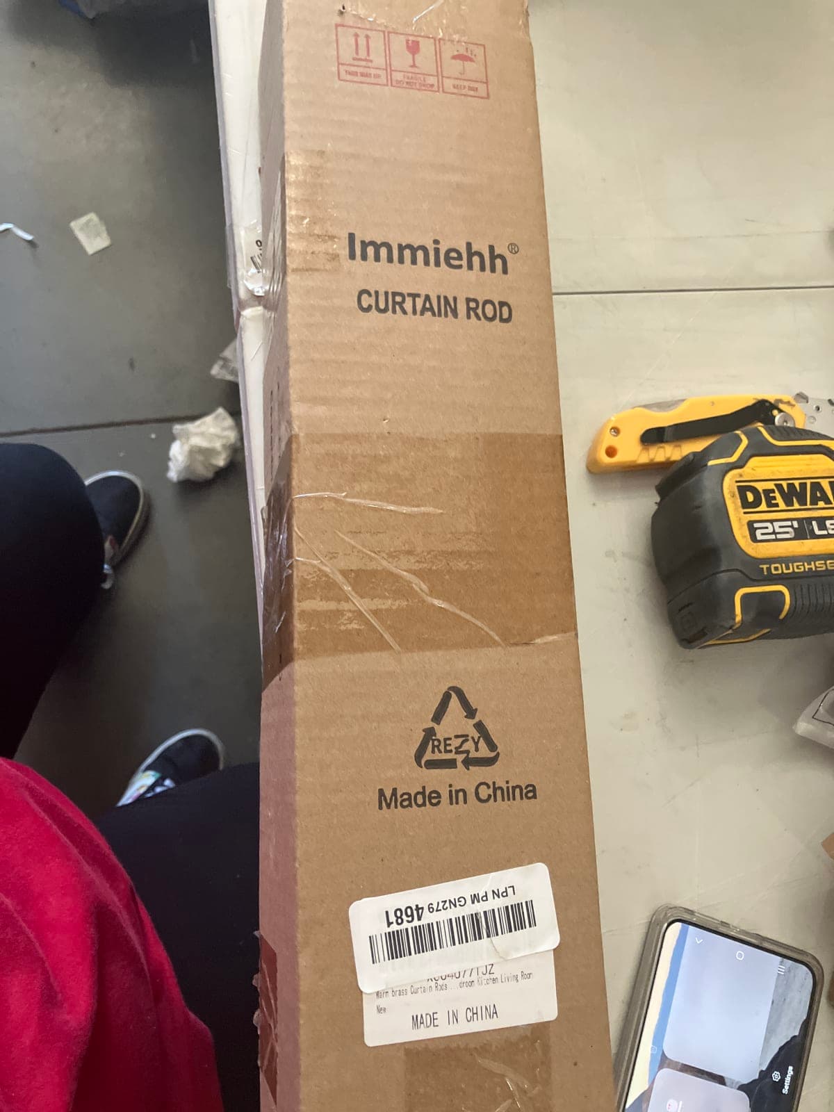 Immiehh Curtain Rod - Adjustable Brass Curtain Hardware