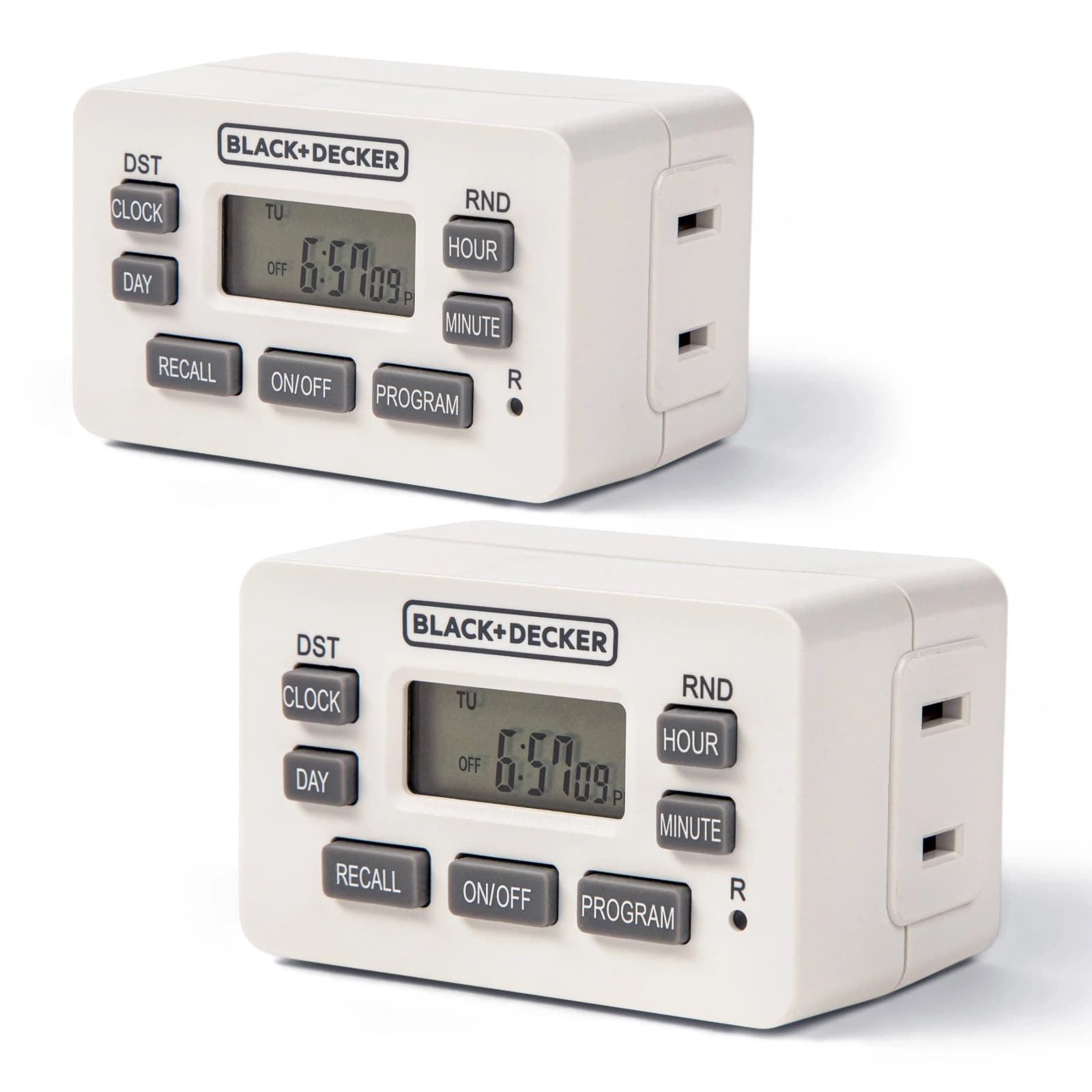 Black+Decker Indoor Polarized Timer (2 Pack)