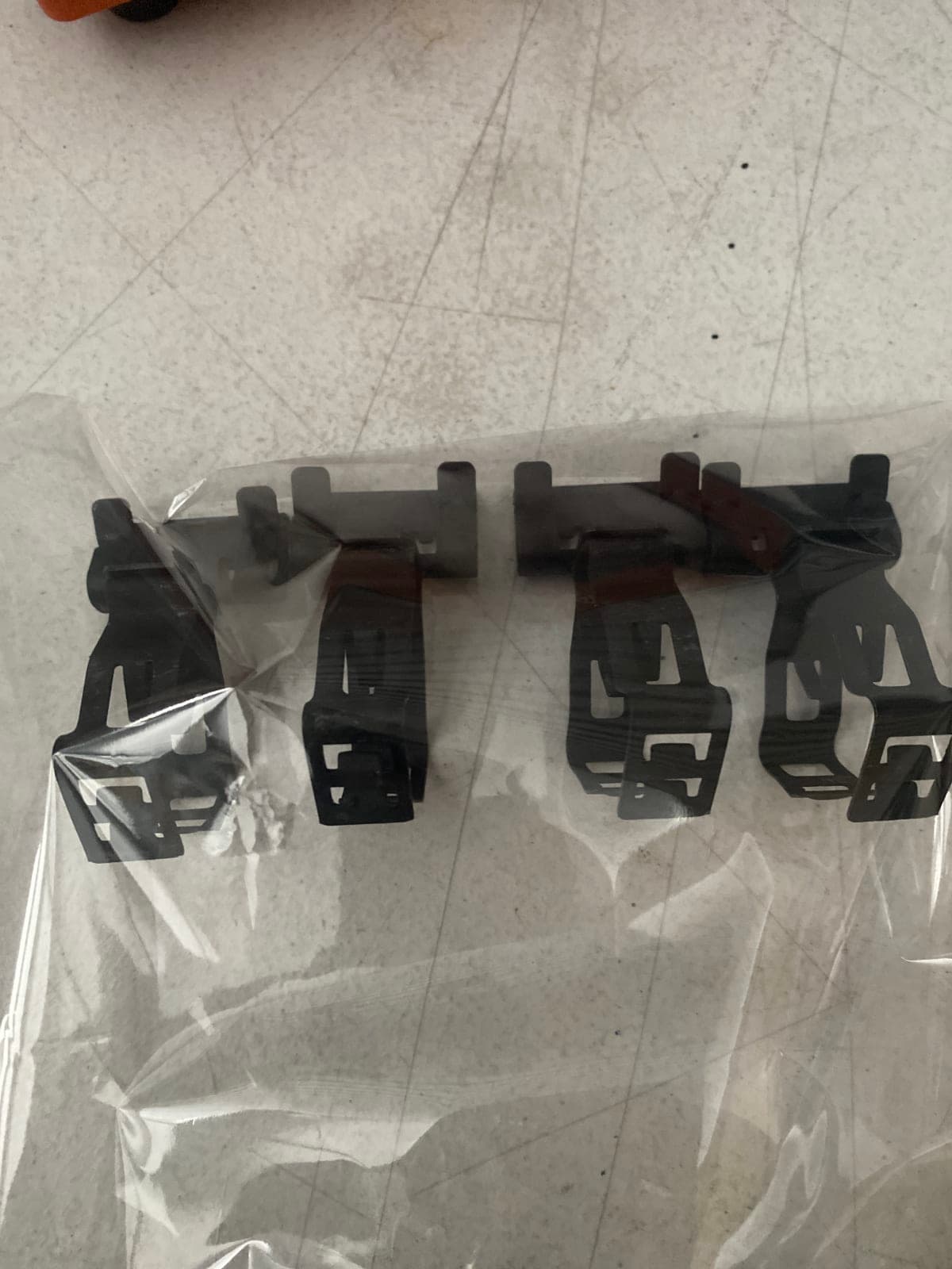 Black Mounting Clips - Set of 4 340 Flange
