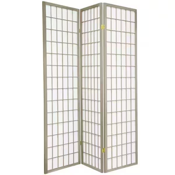 Red Lantern 3-Panel Room Divider - Modern Japanese Design