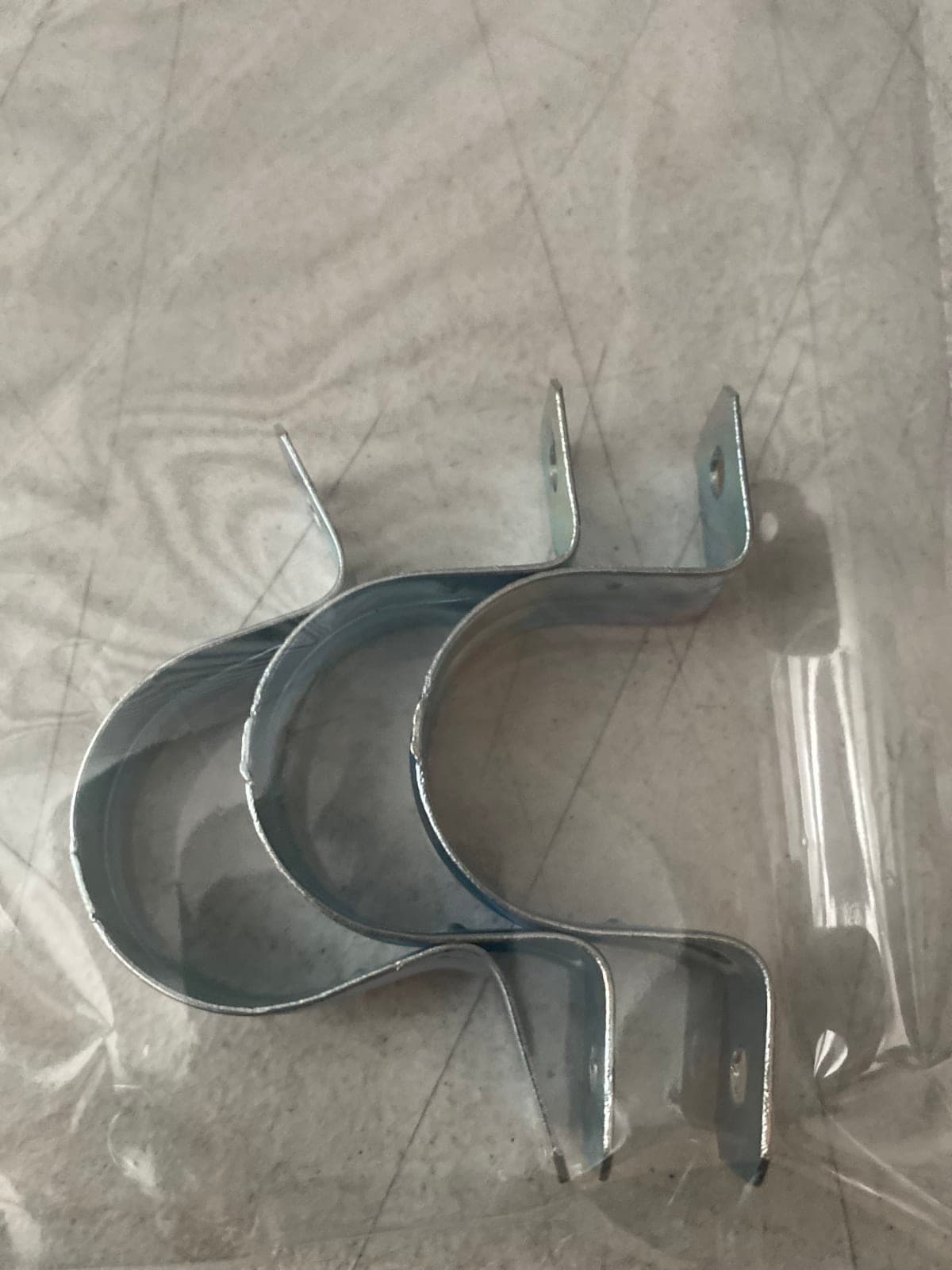 Metal Pipe Support Brackets - Set of 3