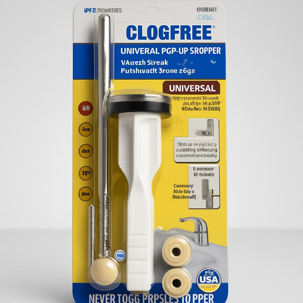 PFX Water ClogFree Universal Pop-Up Stopper - Chrome