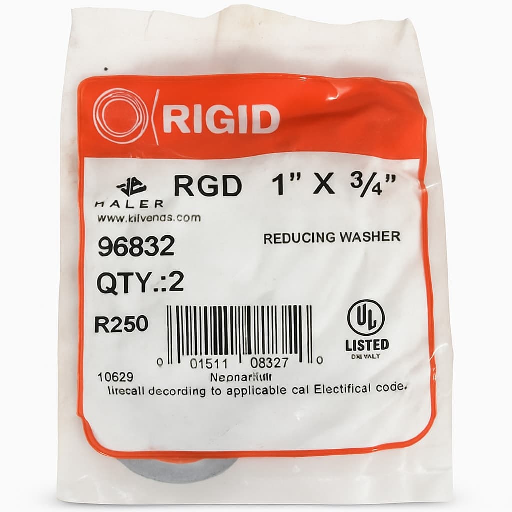 Rigid 1" x 3/4" Reducing Washer - Pack of 2