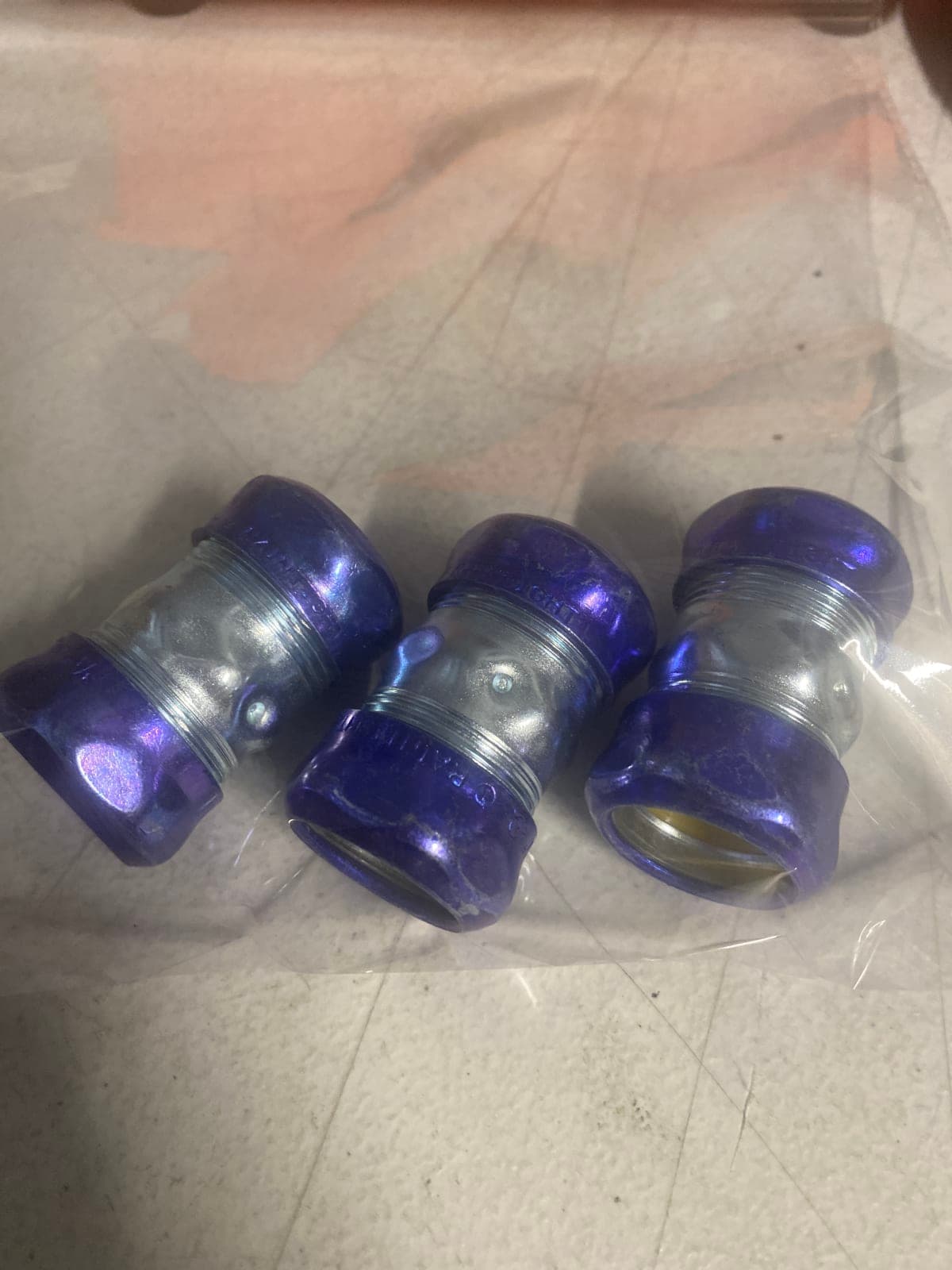 Halex 3/4" EMT Compression Coupling - Pack of 3