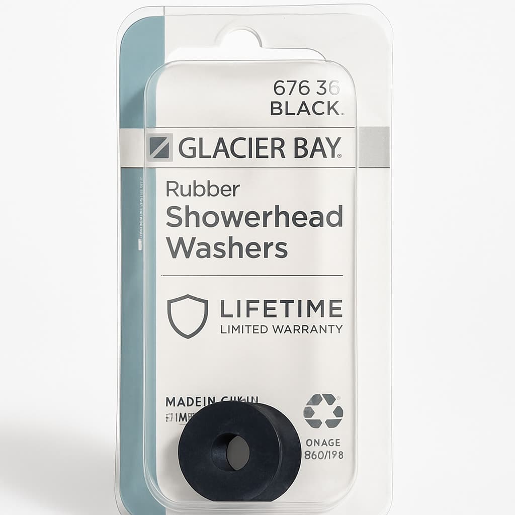 Glacier Bay Rubber Showerhead Washers - Black