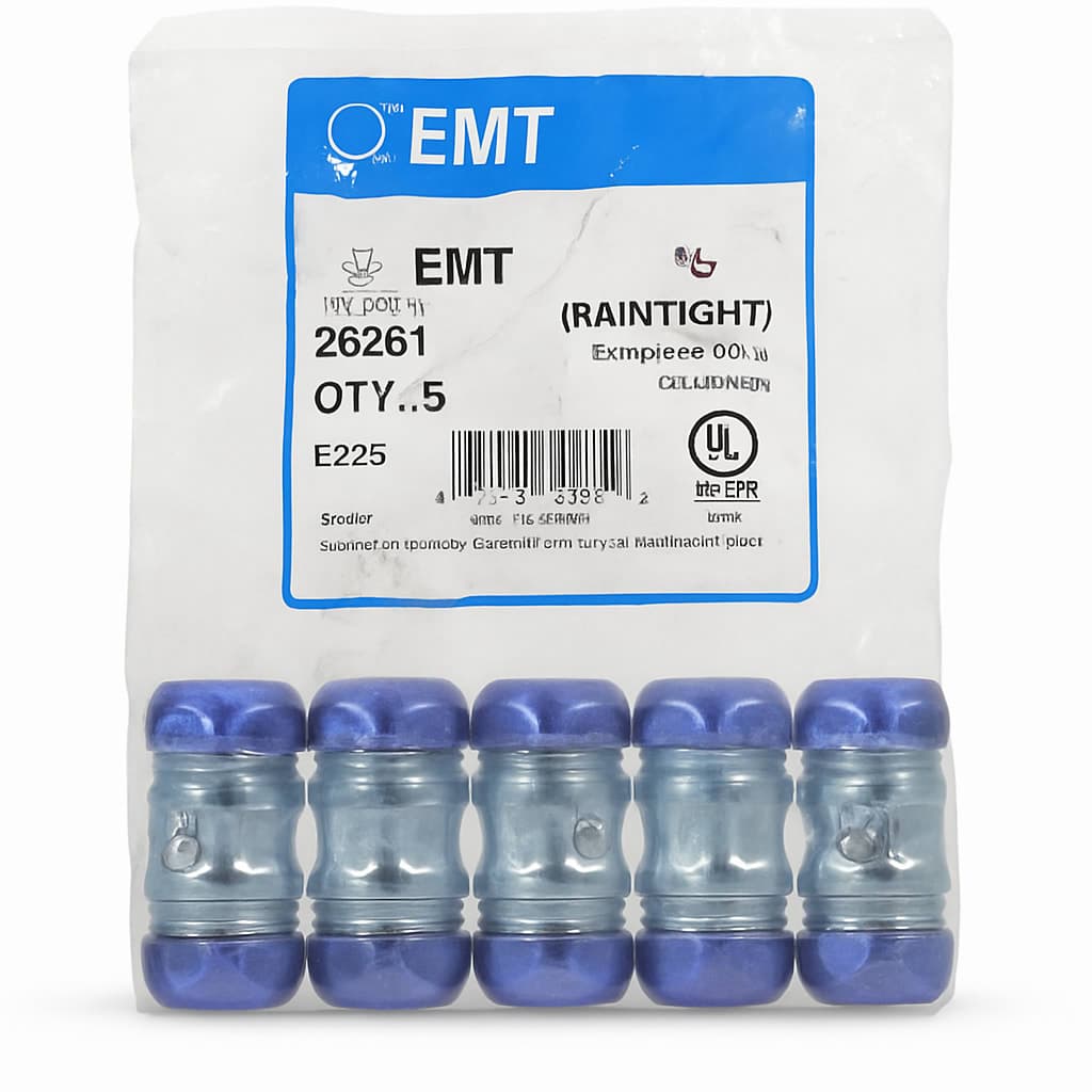 EMT 1/2" Raintight Compression Coupling - Pack of 5