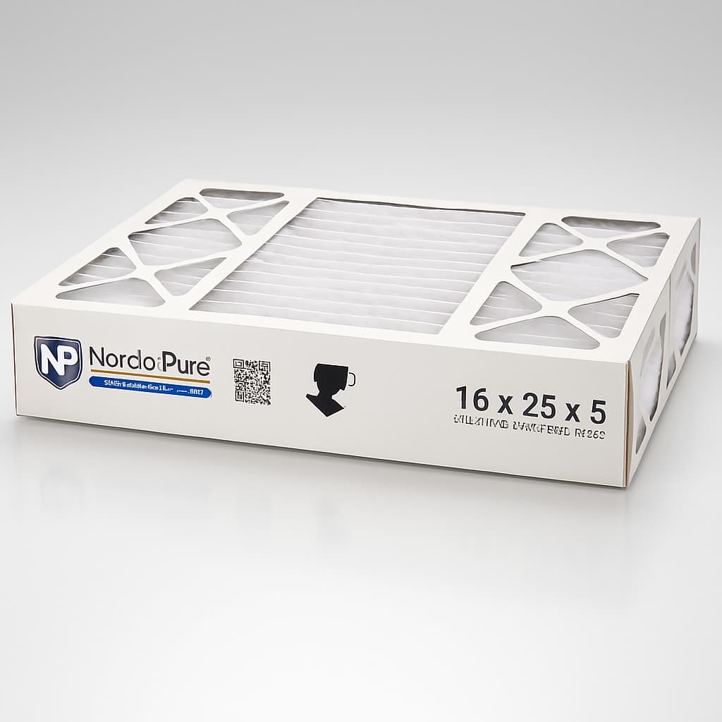 Nordic Pure 16x25x5 Air Filter - High Efficiency 4pk