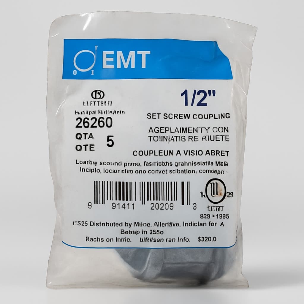 Halex 1/2" Set Screw Coupling - EMT Fitting
