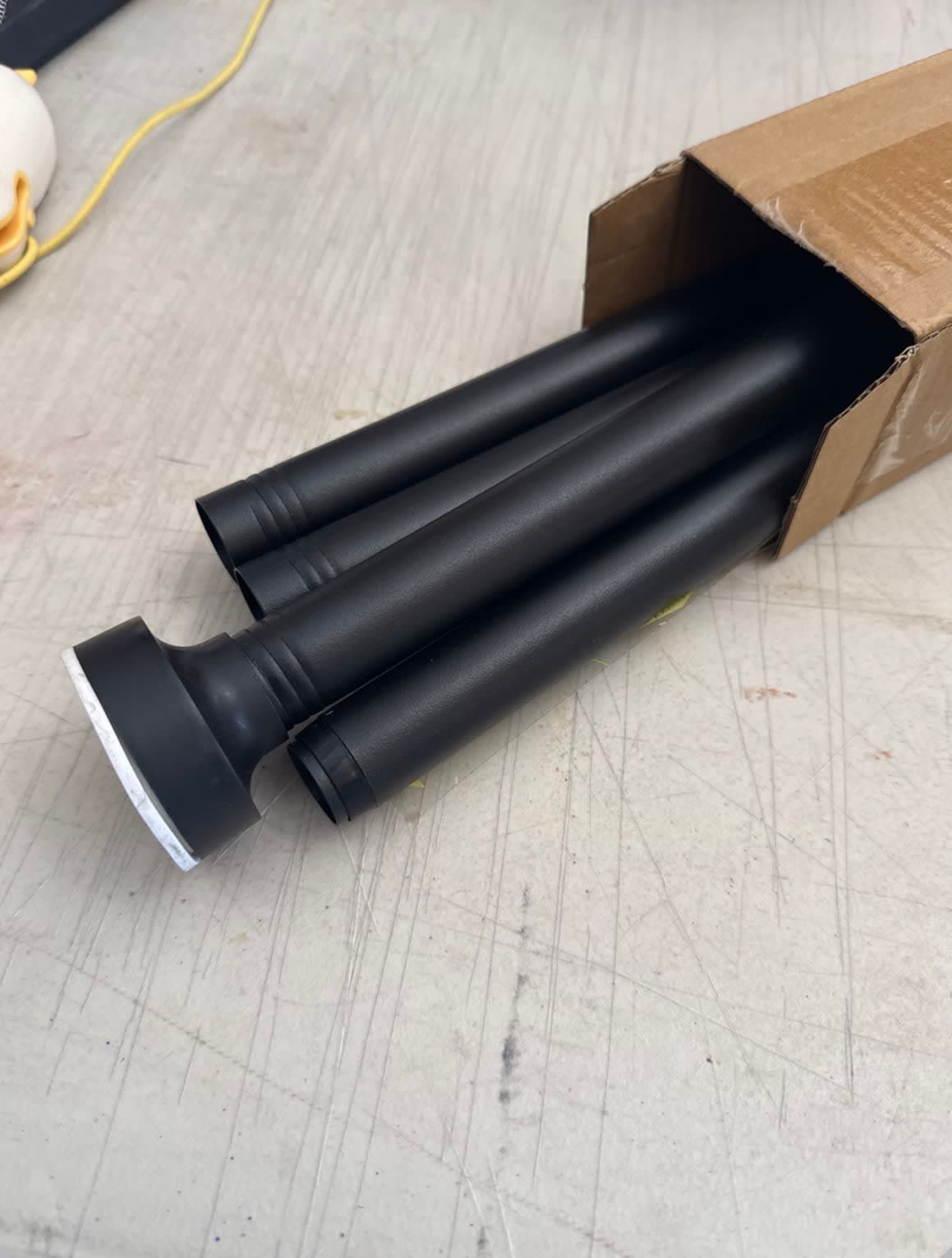 Matte Black Adjustable Spring Tension Shower Curtain Rod 31-58"