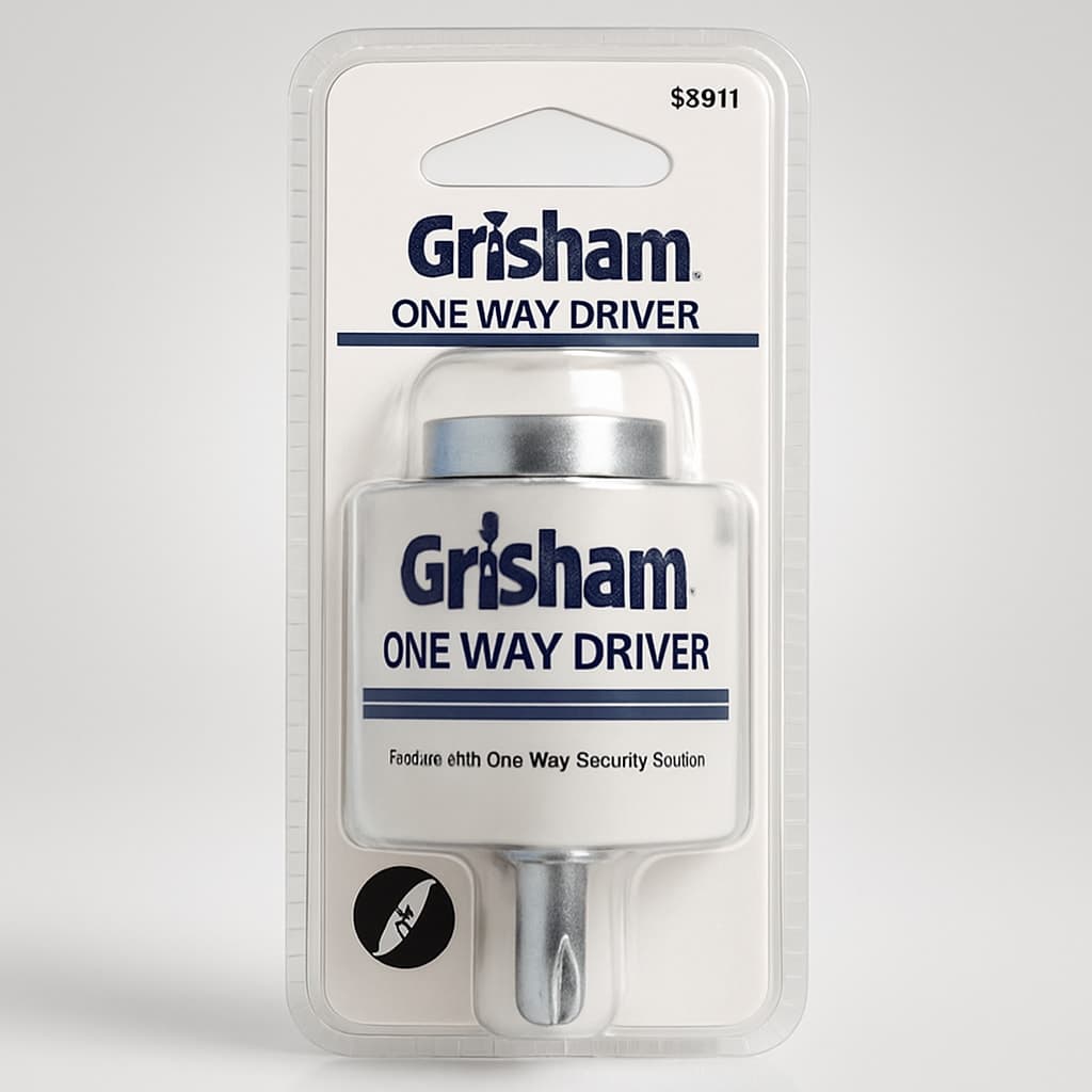Grisham One Way Driver Tool - Secure Screw Removal