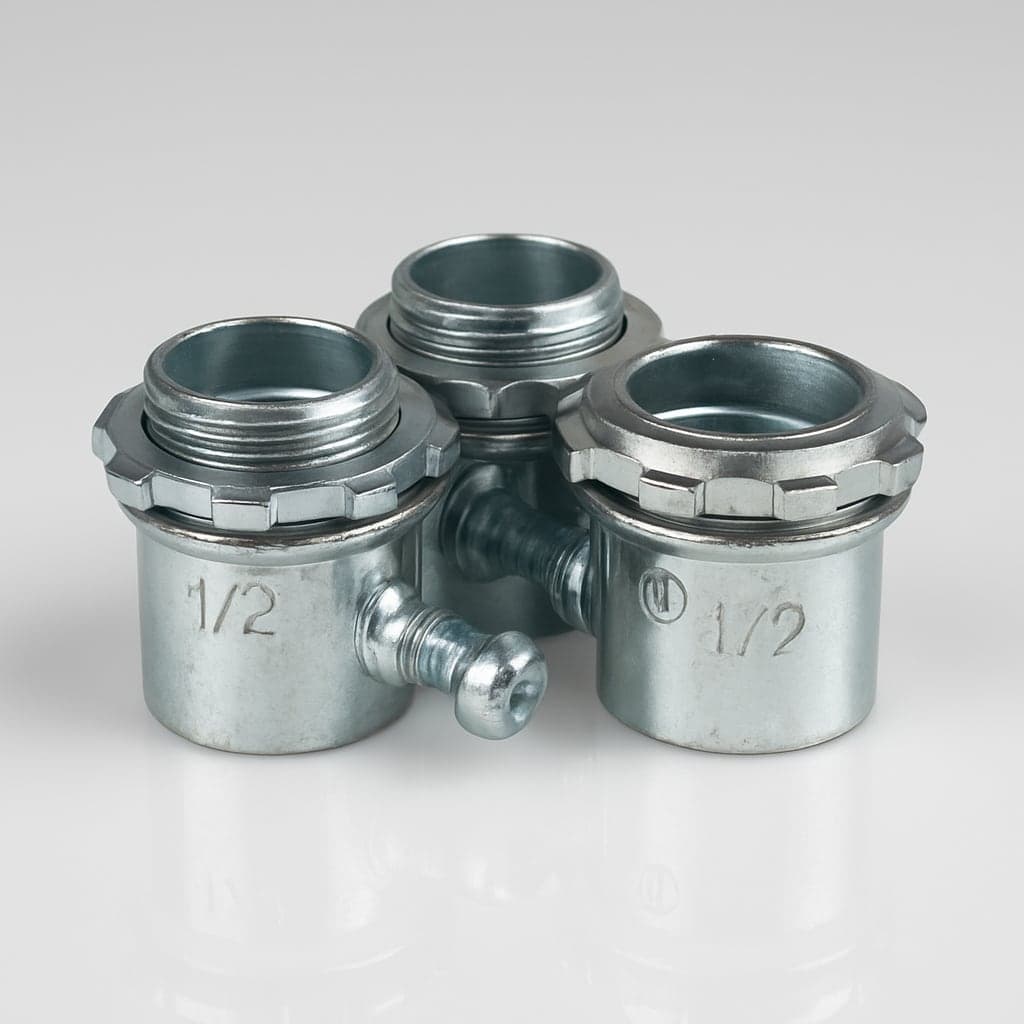 Halex 1/2" EMT Screw Connector - Pack of 3