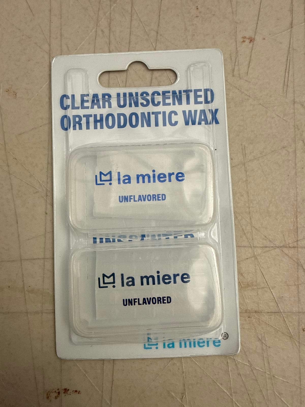 La Miere Clear Unscented Orthodontic Wax - Unflavored
