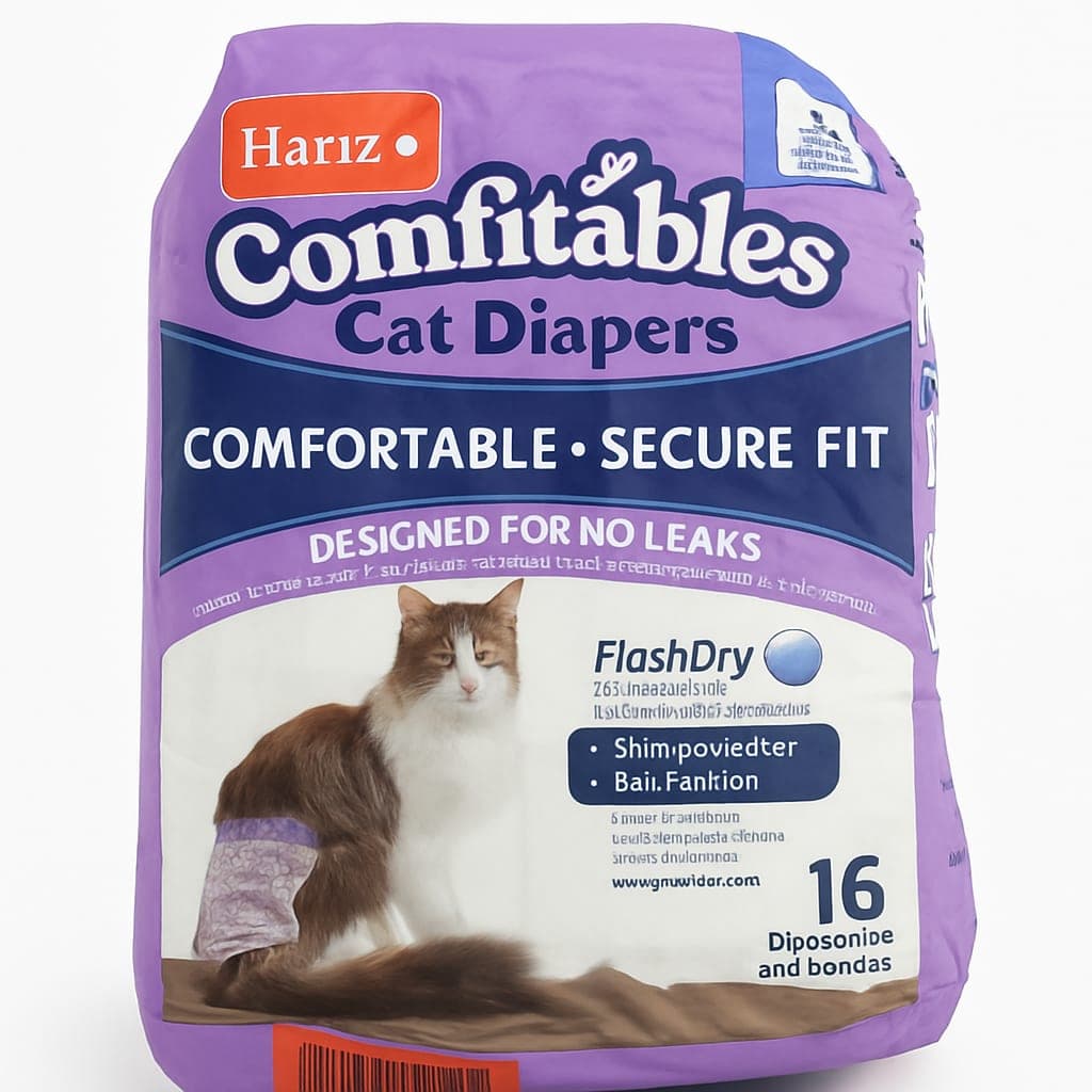 Hartz Comfítables Cat Diapers - Comfortable & Secure Fit, 16 Count