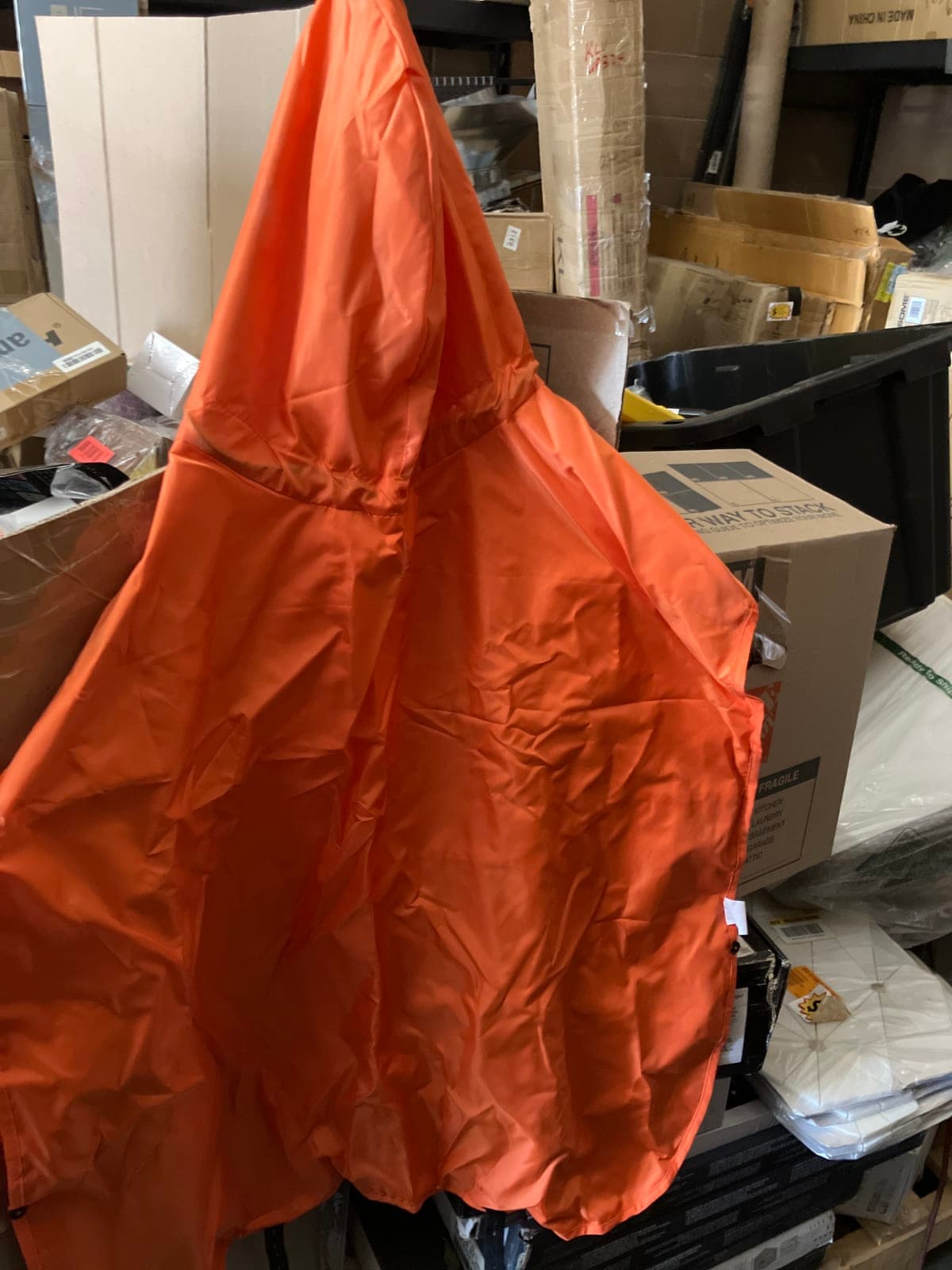 Xxl 4 Pet Bright Orange Waterproof Rain Poncho