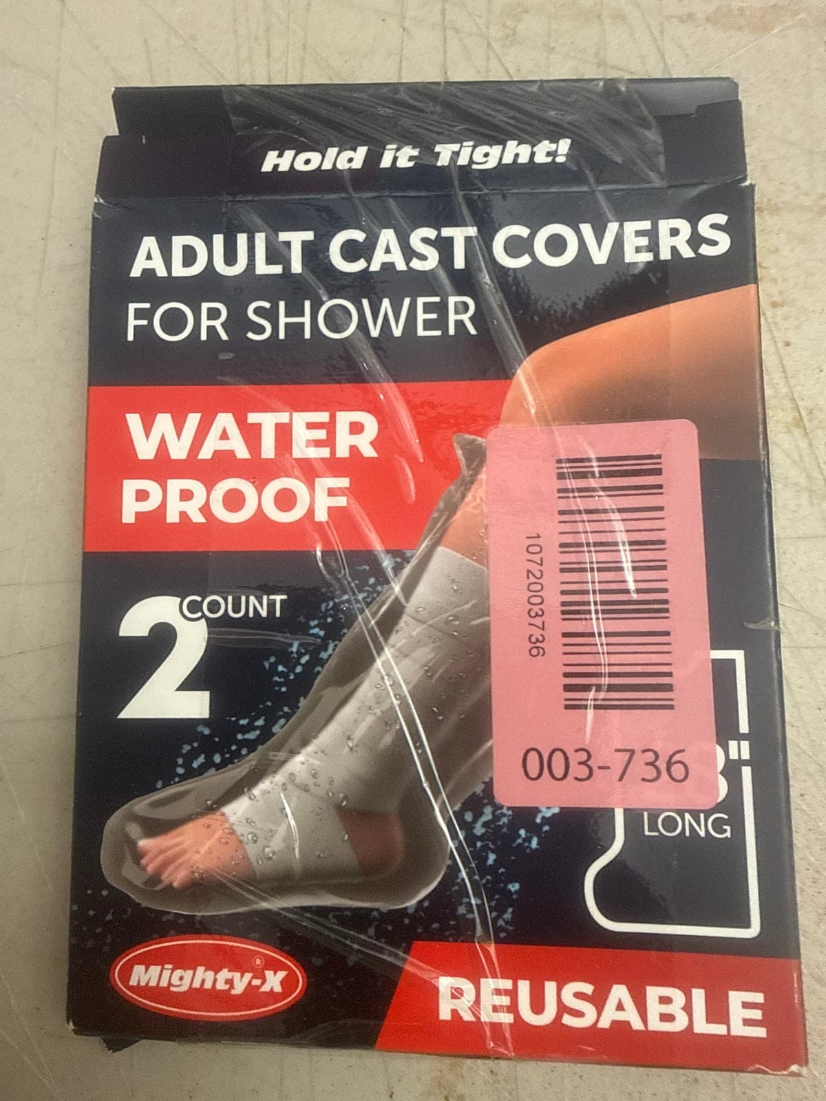 Mighty-X Adult Cast Covers for Shower - Waterproof, 2 Count