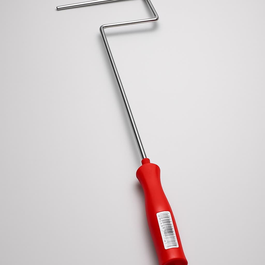 Paint Roller Frame with Red Handle