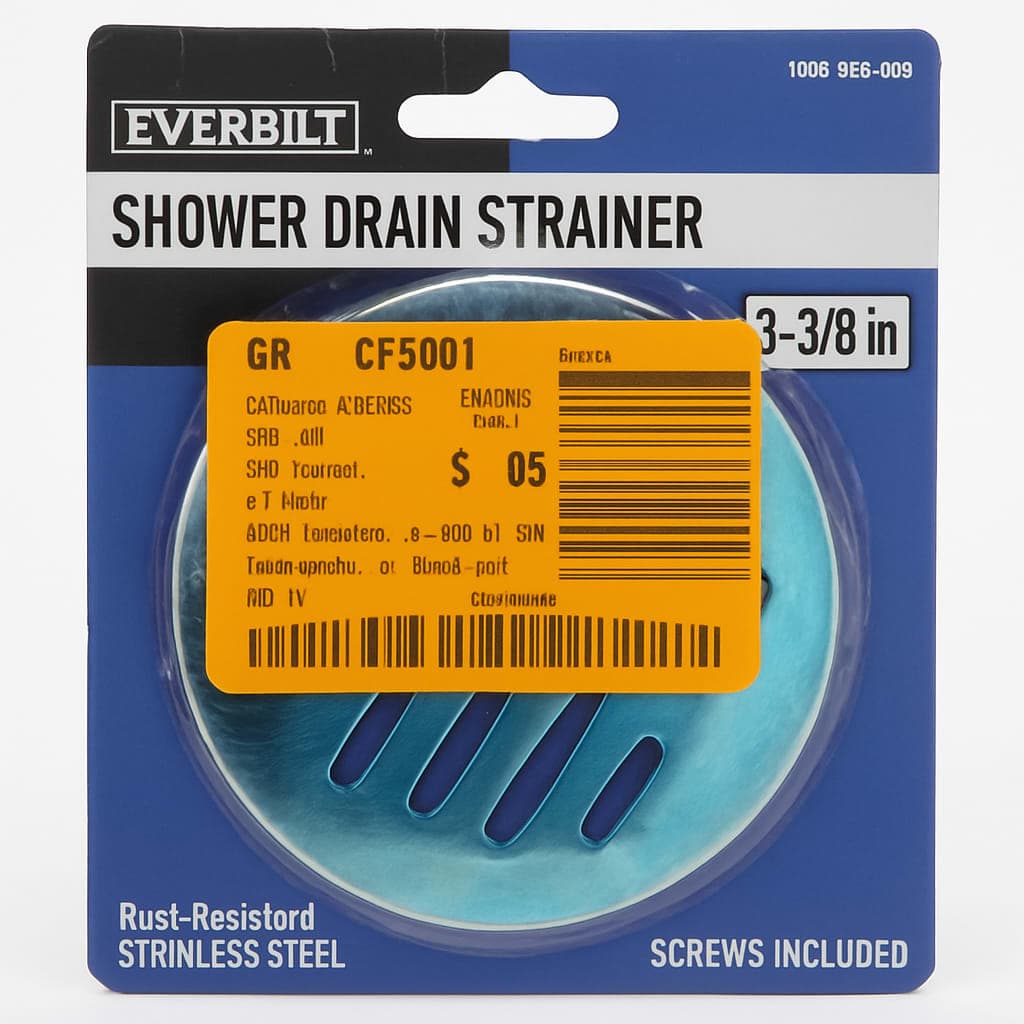 Everbilt Shower Drain Strainer - 3 3/8 in. Stainless Steel