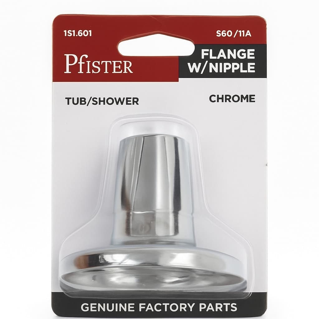 Pfister Chrome Flange with Nipple for Tub/Shower