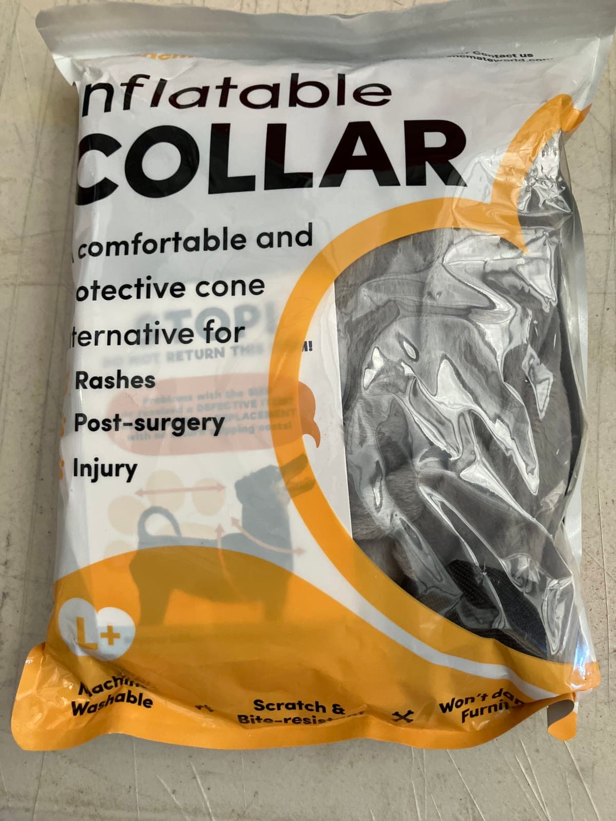 Inflatable Collar for Pets - Comfortable Protective Cone Alternative